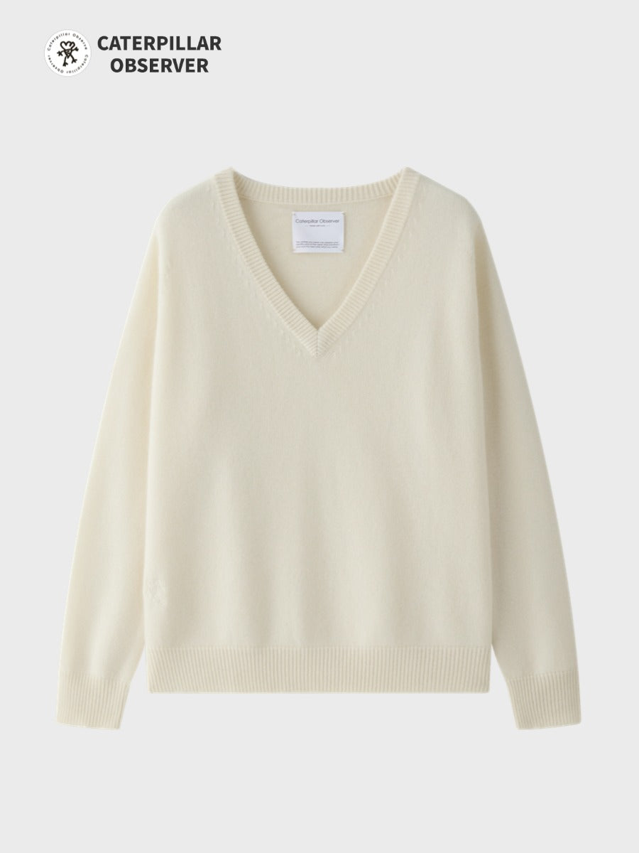 The Moka Sweater in Undyed White