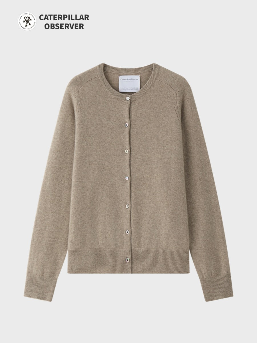 The Paris cardigan in Natural Beige