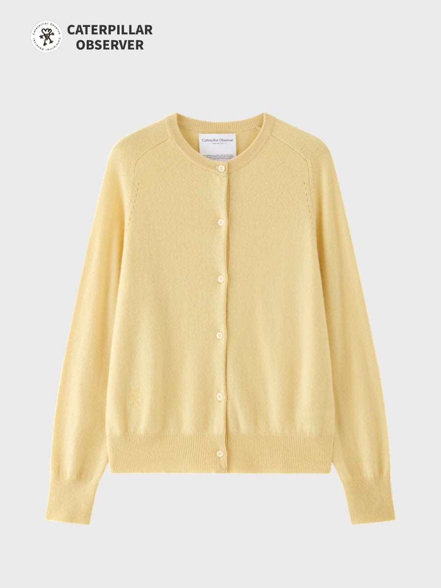 The Paris Cardigan in Plant-dyed Yellow