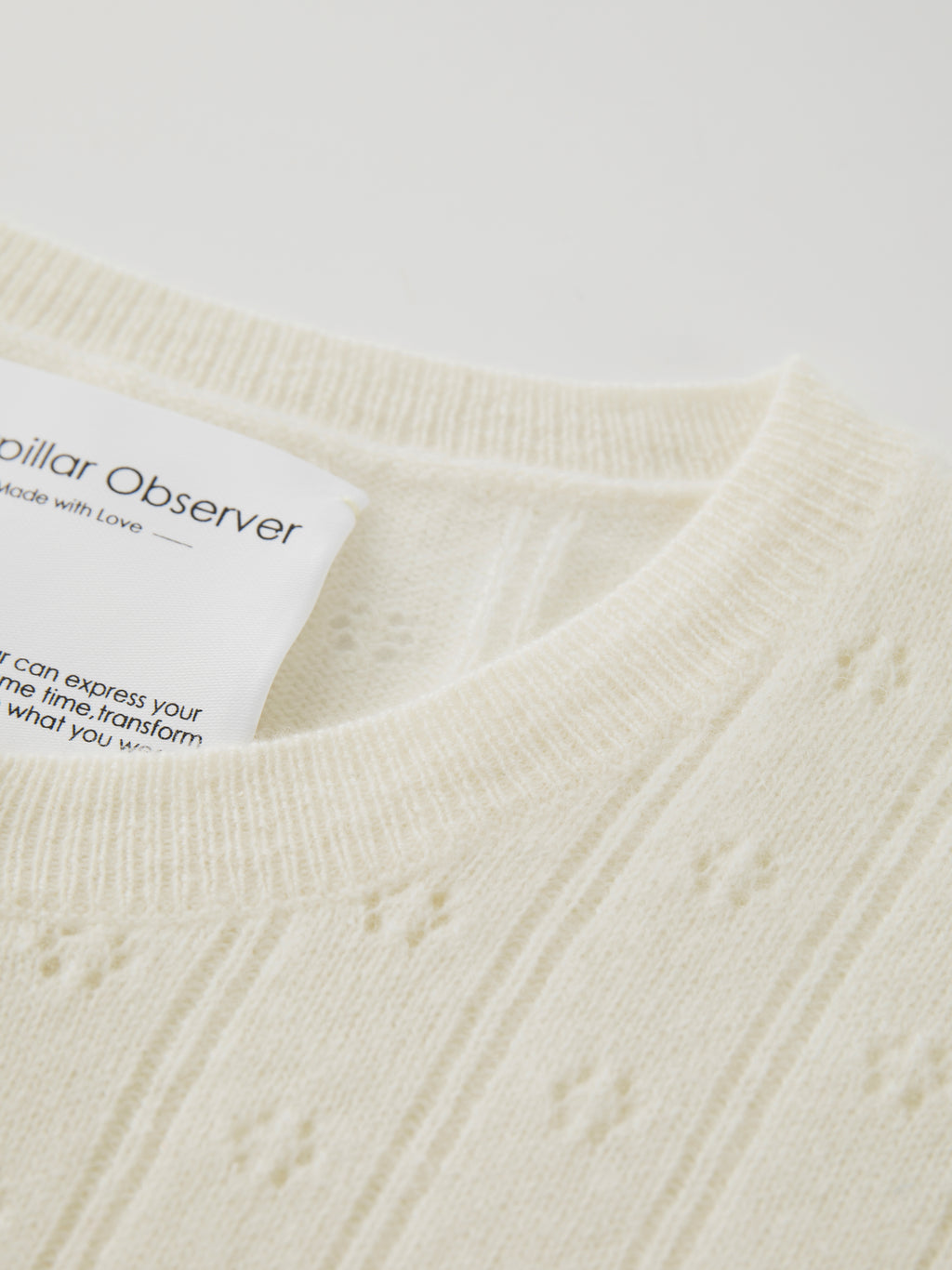 The Lena Cardigan in Undyed White