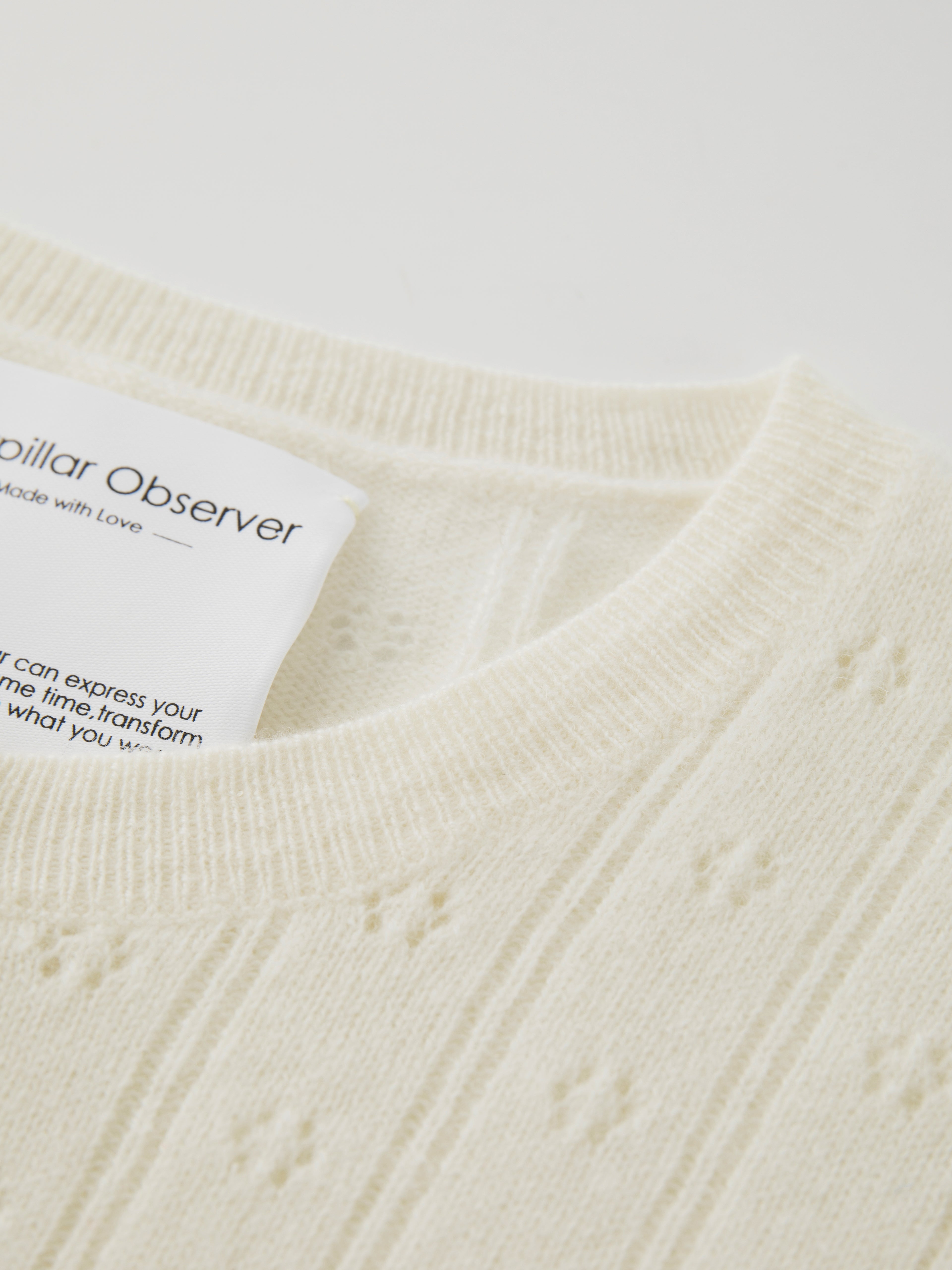 The Lena Cardigan in Undyed White