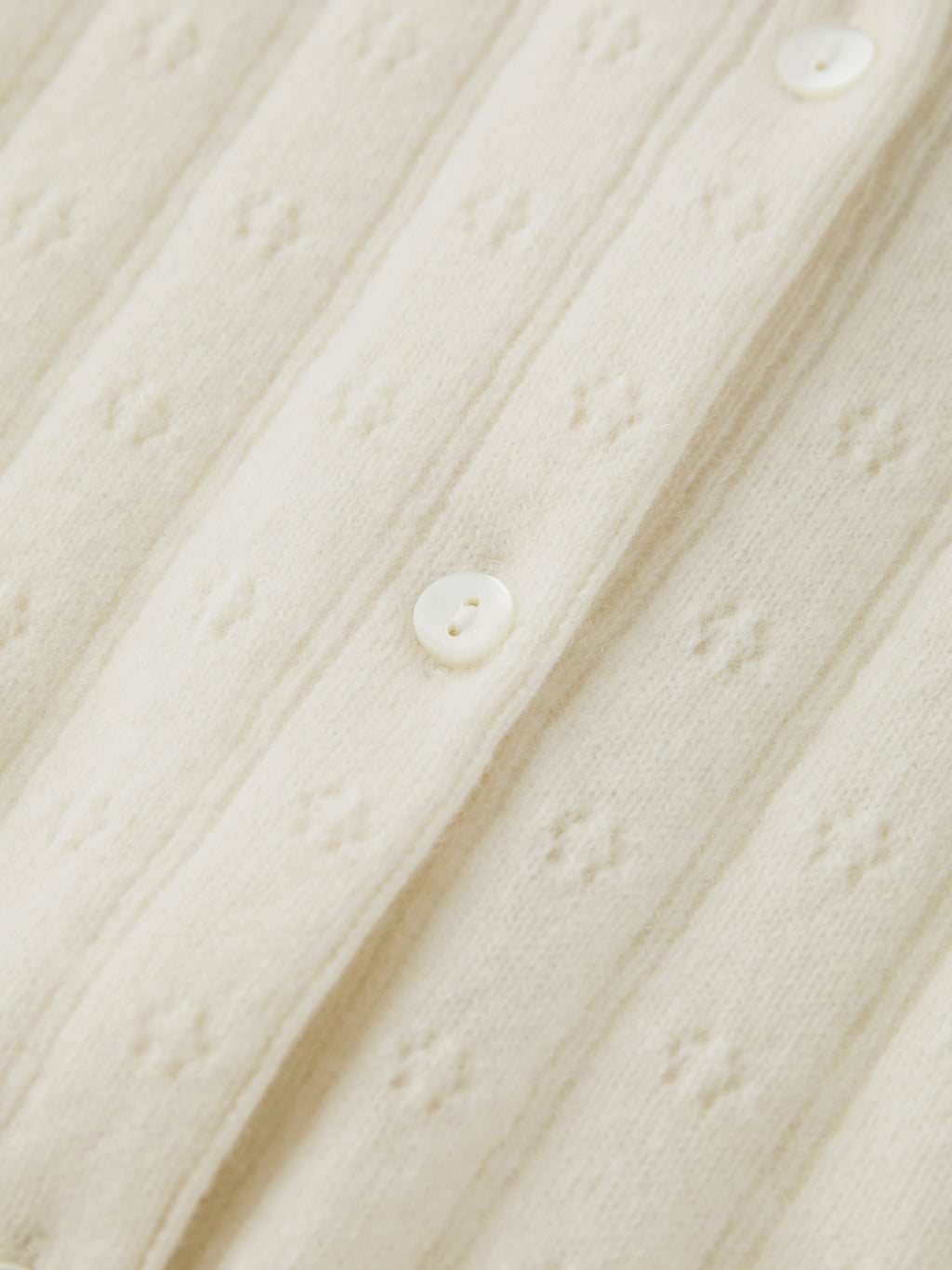 The Lena Cardigan in Undyed White