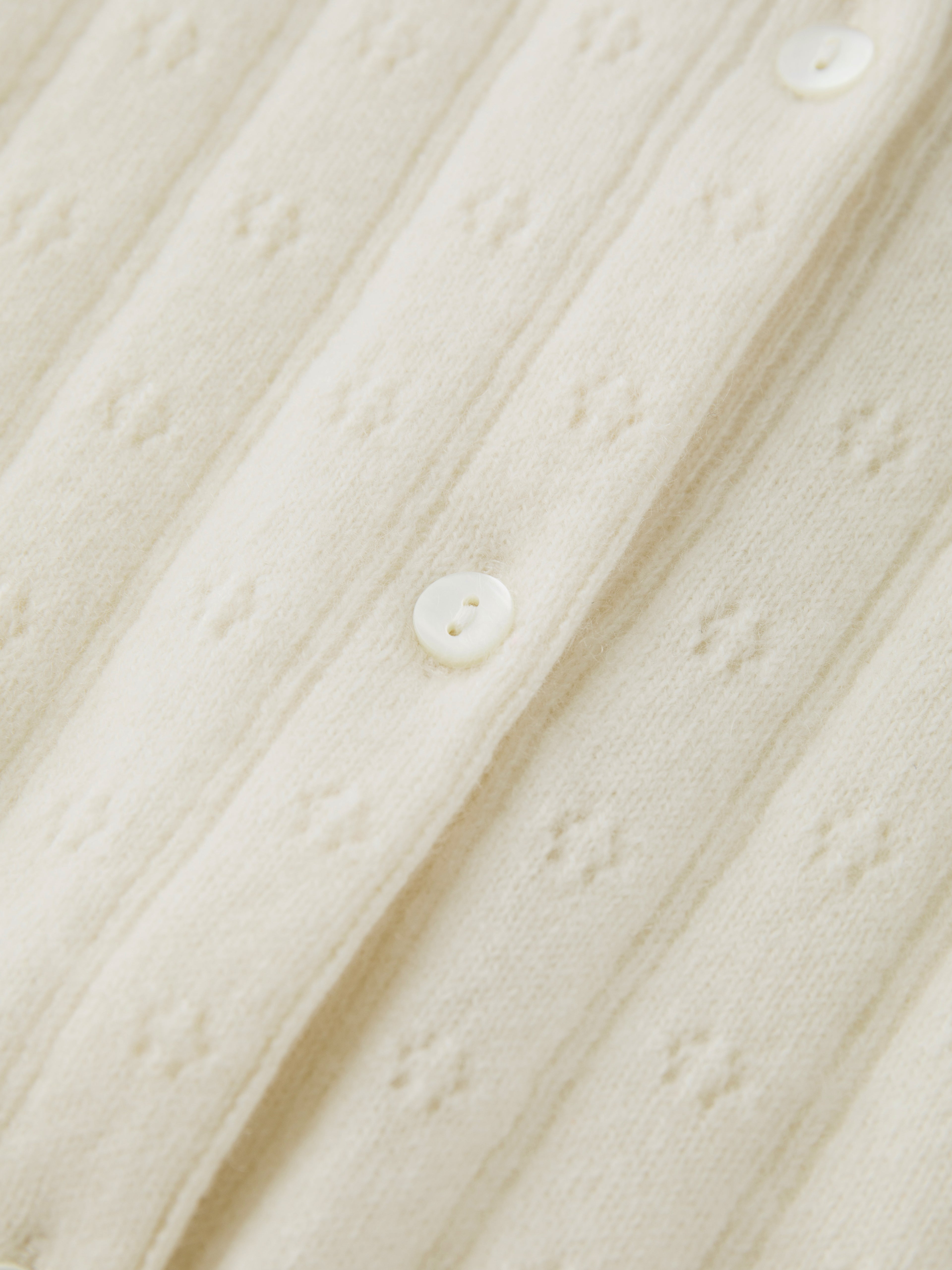 The Lena Cardigan in Undyed White