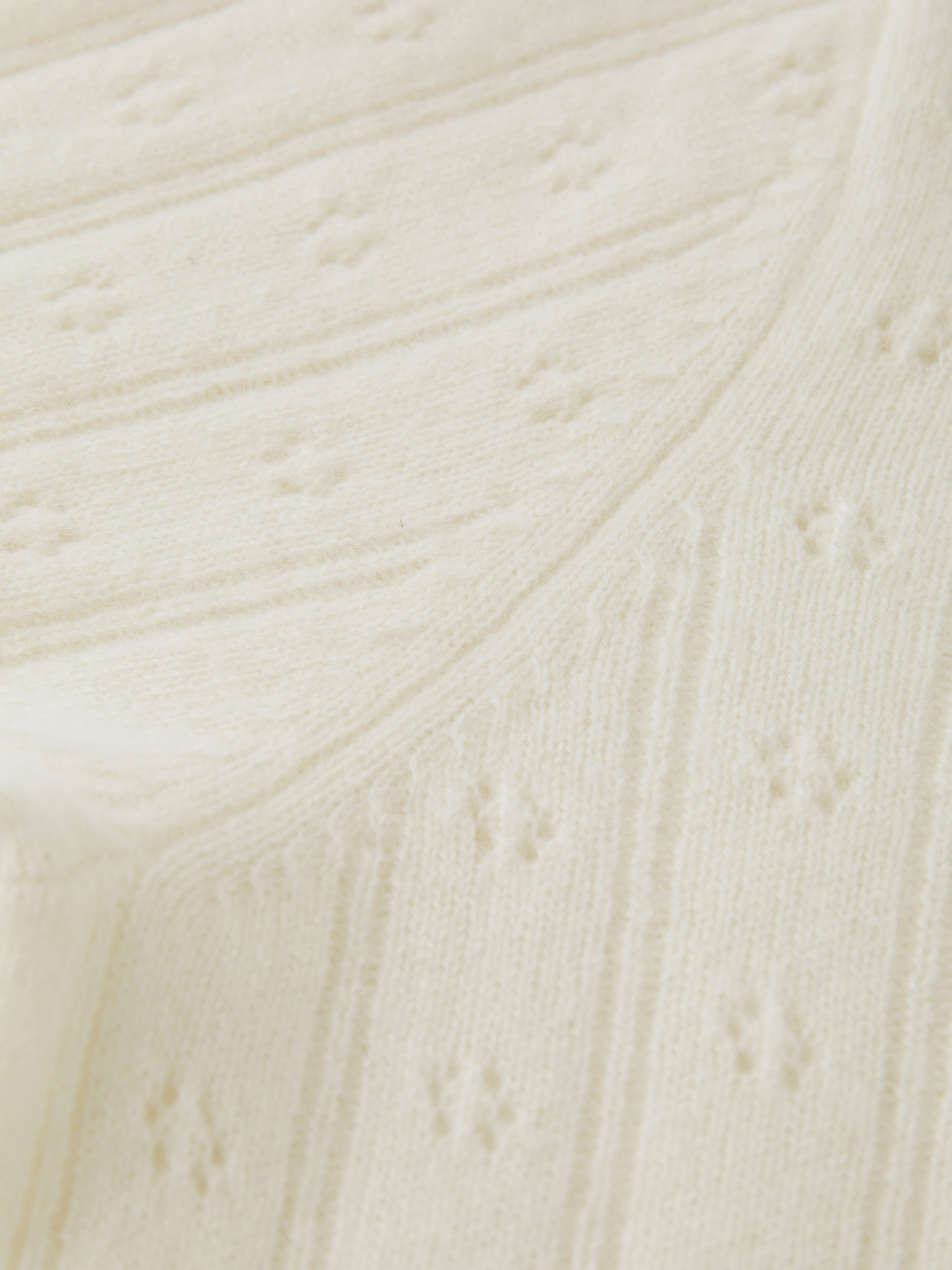 The Lena Cardigan in Undyed White
