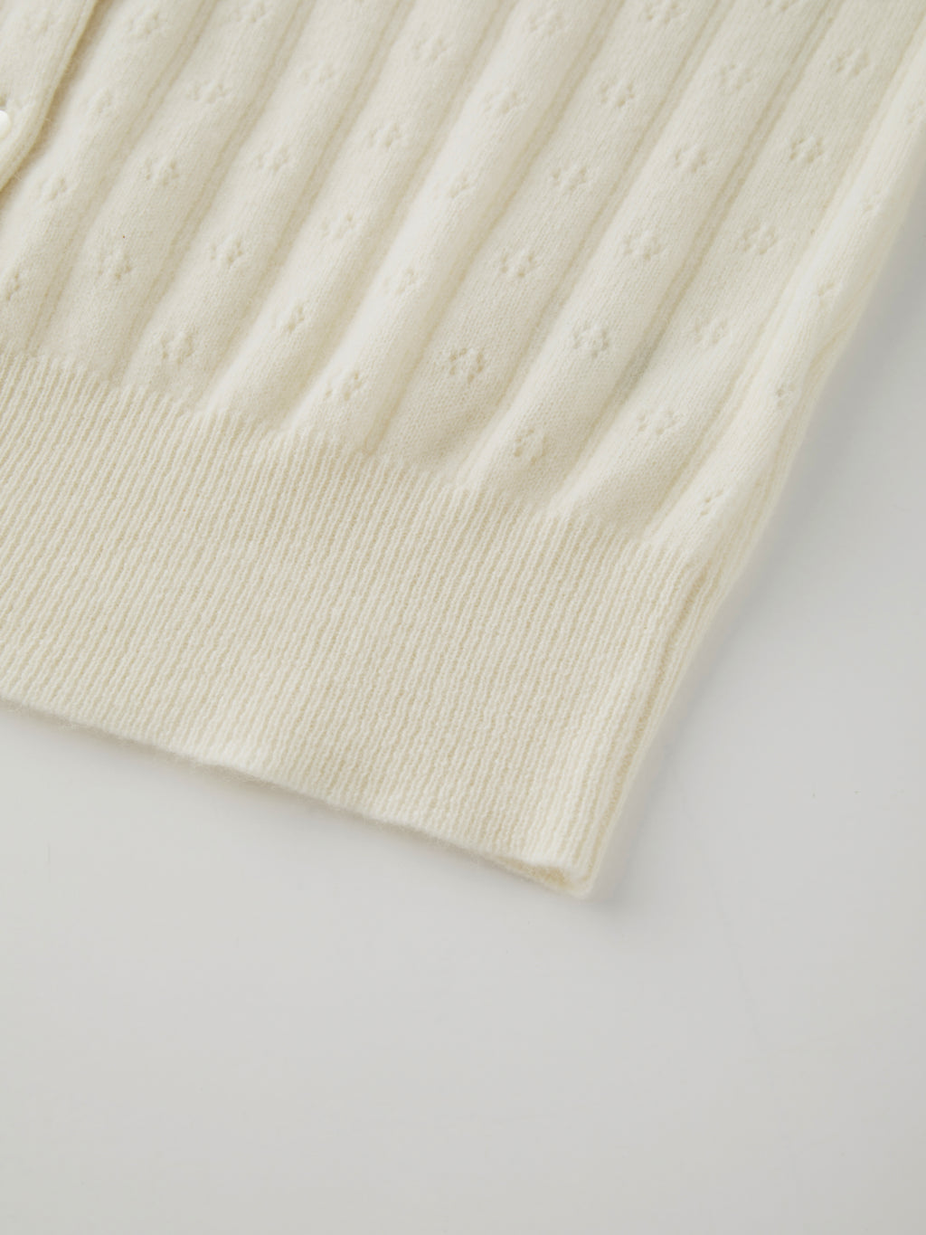 The Lena Cardigan in Undyed White