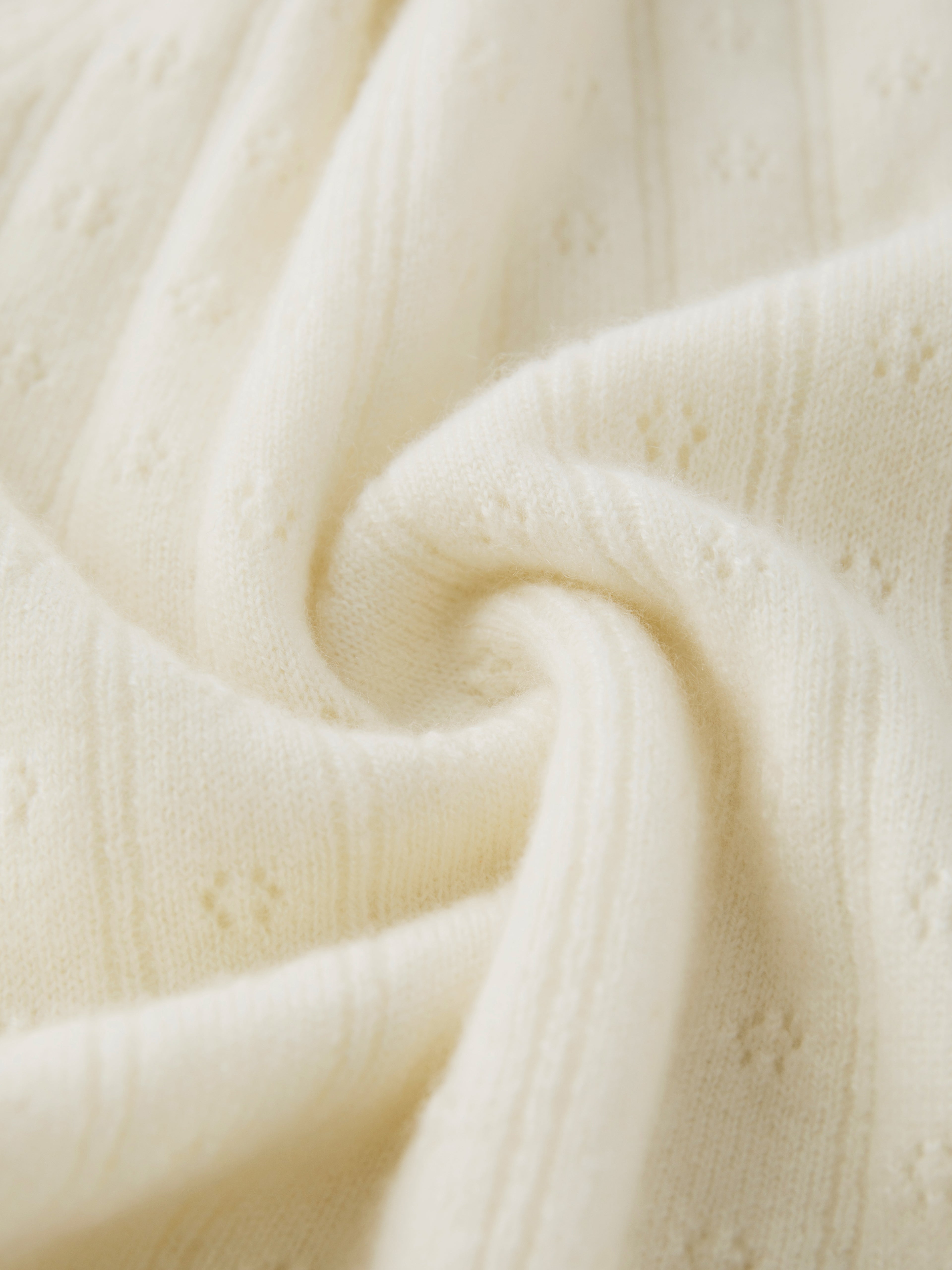 The Lena Cardigan in Undyed White
