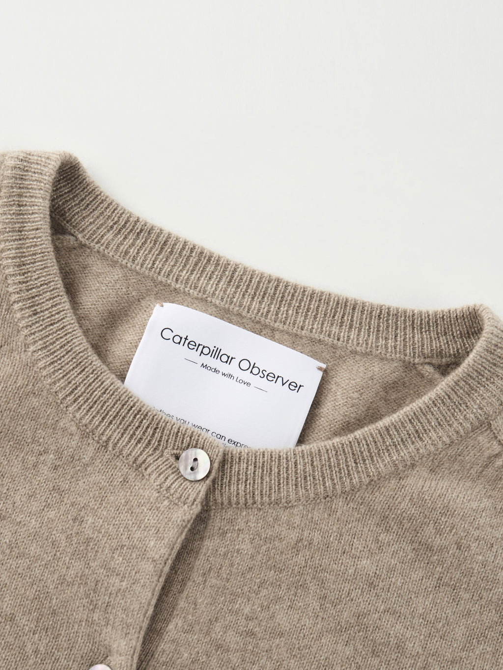 The Paris cardigan in Natural Beige