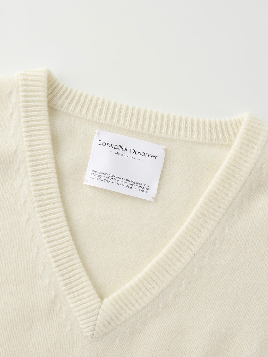 The Moka Sweater in Undyed White