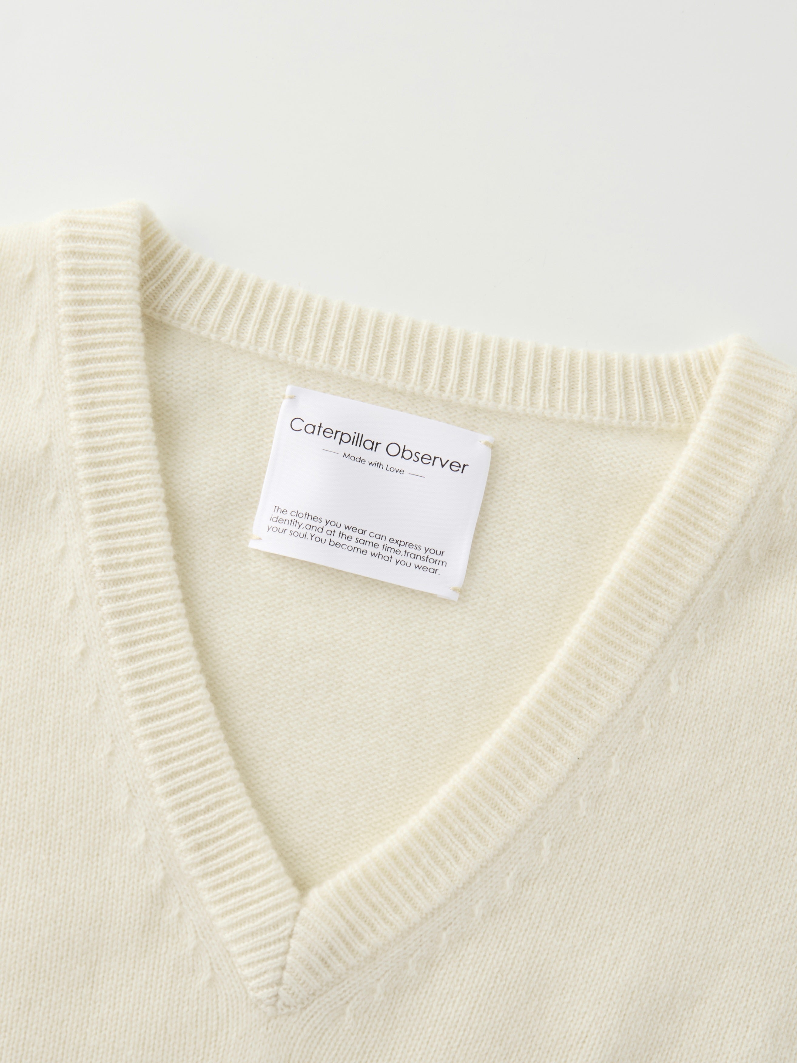 The Moka Sweater in Undyed White