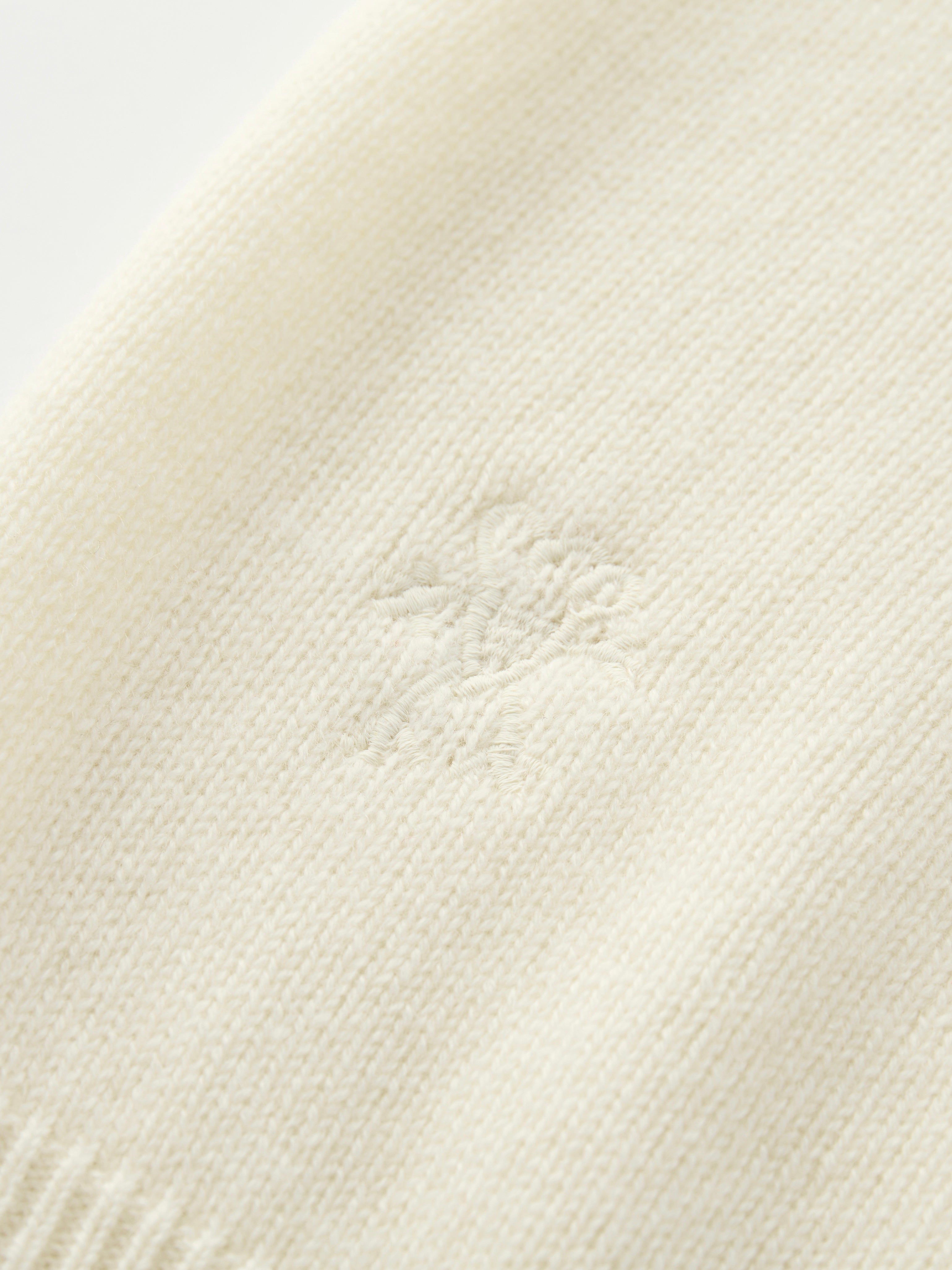 The Moka Sweater in Undyed White