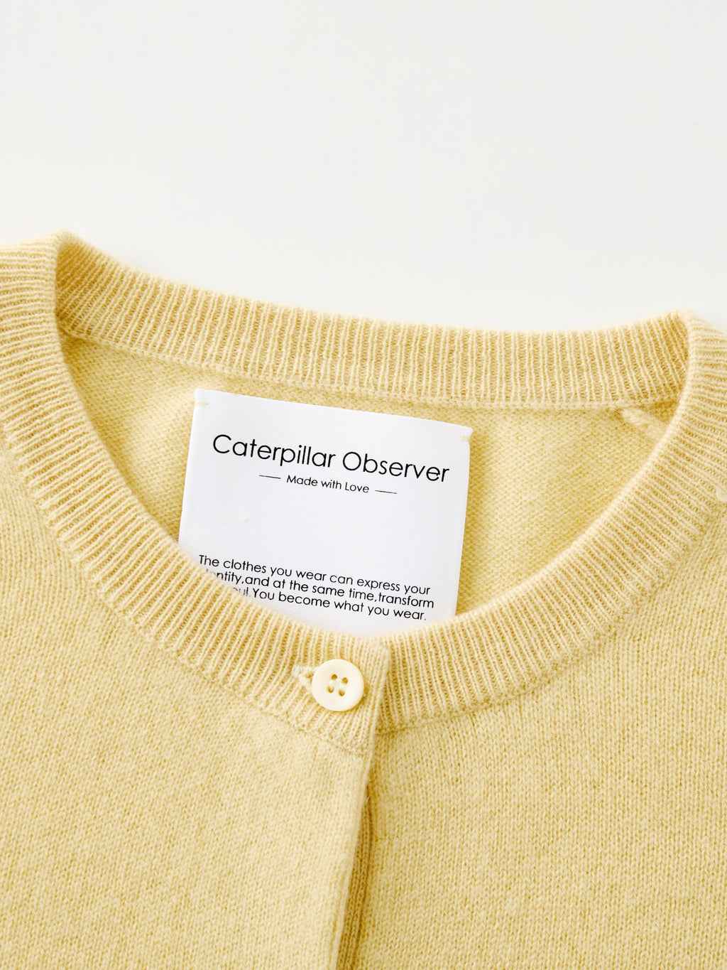 The Paris Cardigan in Plant-dyed Yellow