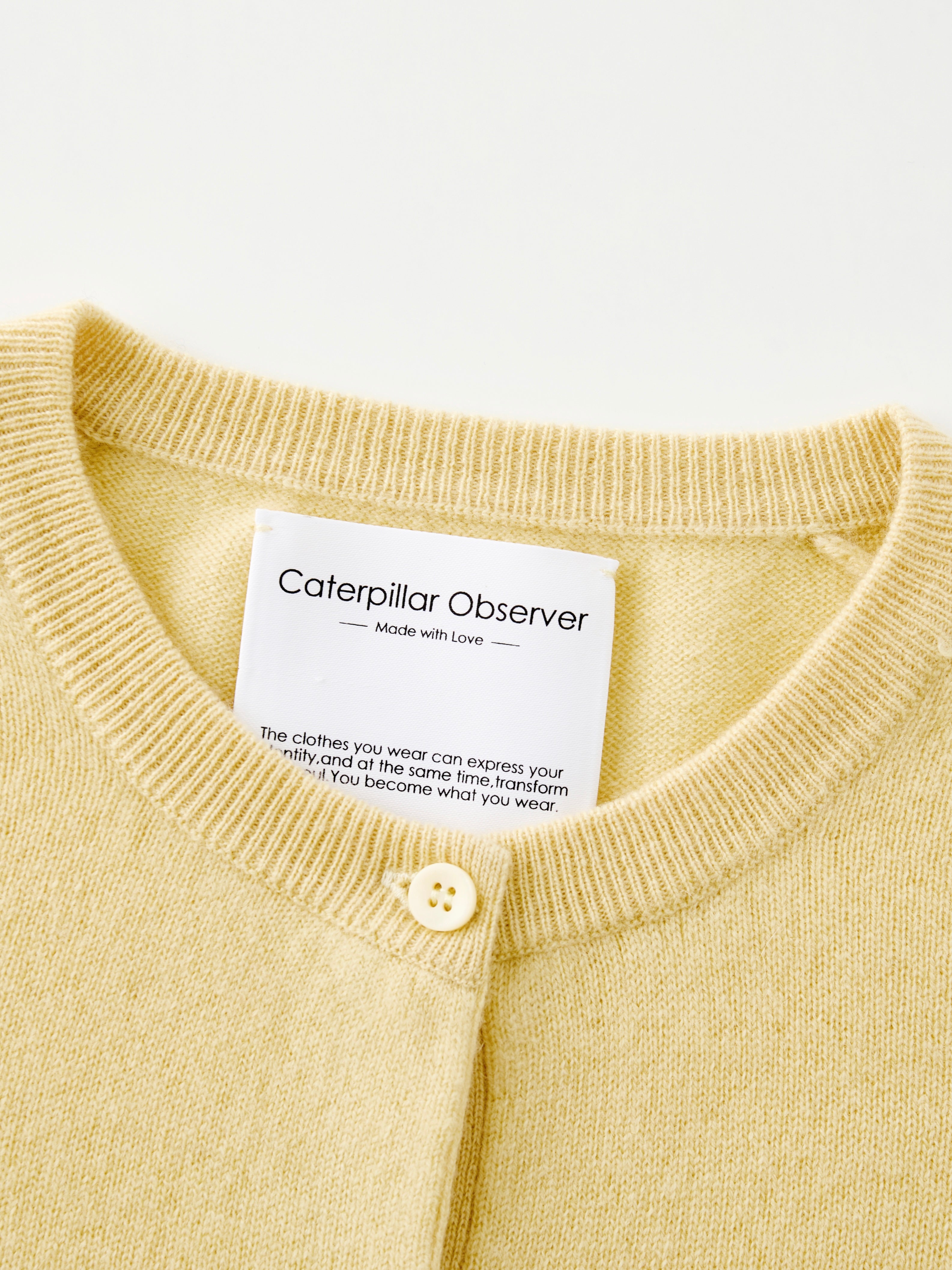 The Paris Cardigan in Plant-dyed Yellow