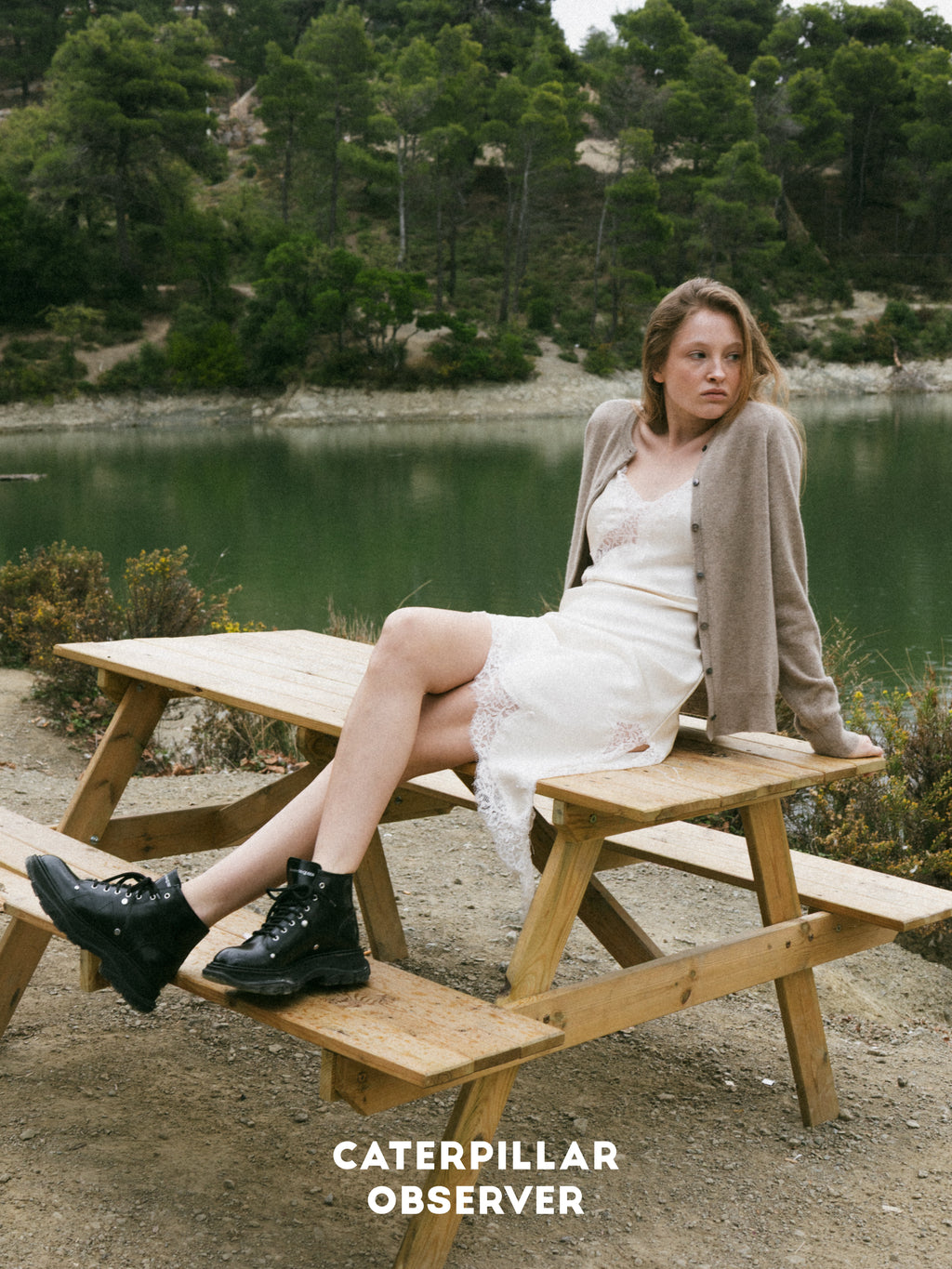 The Paris cardigan in Natural Beige