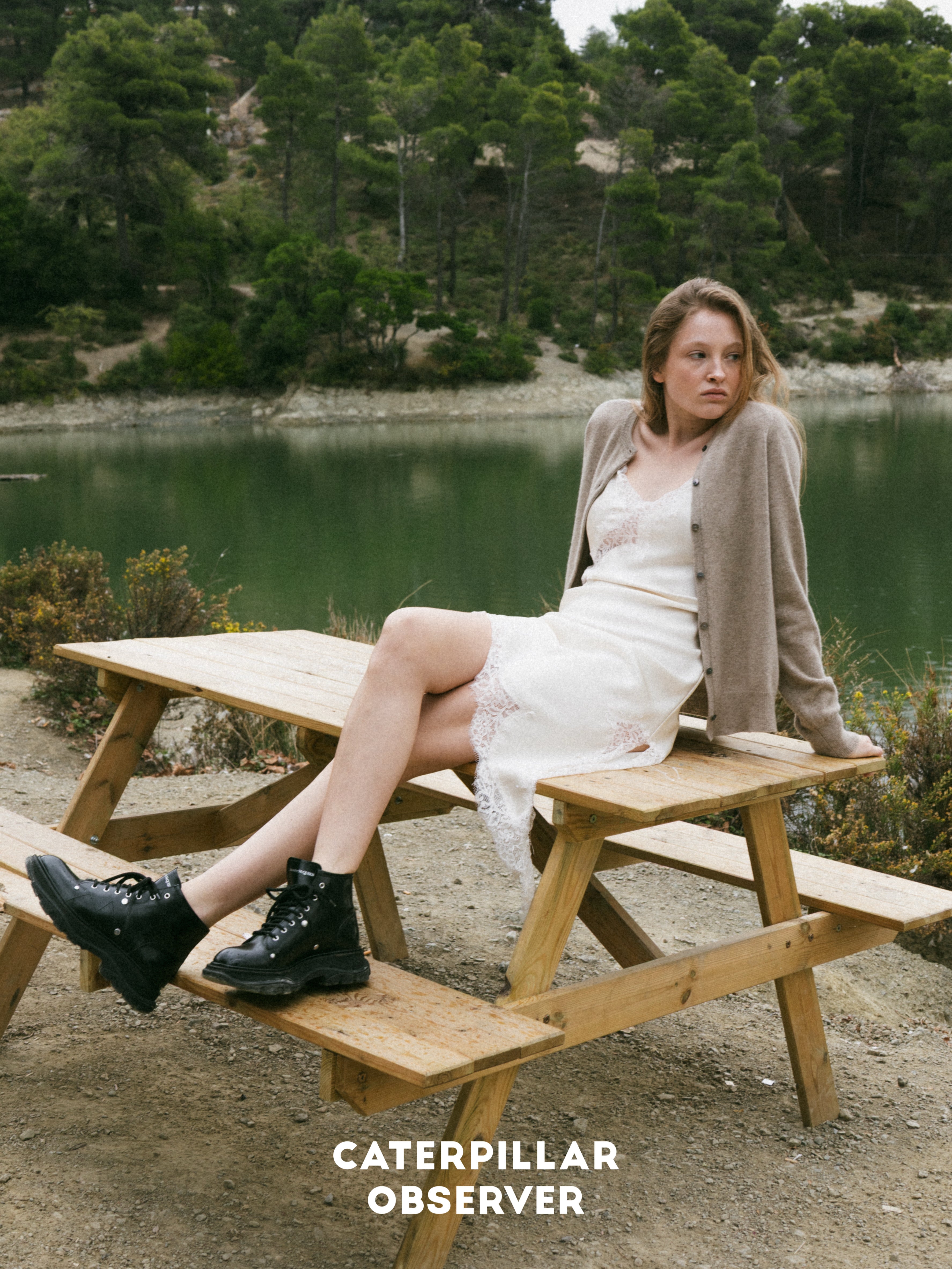 The Paris cardigan in Natural Beige