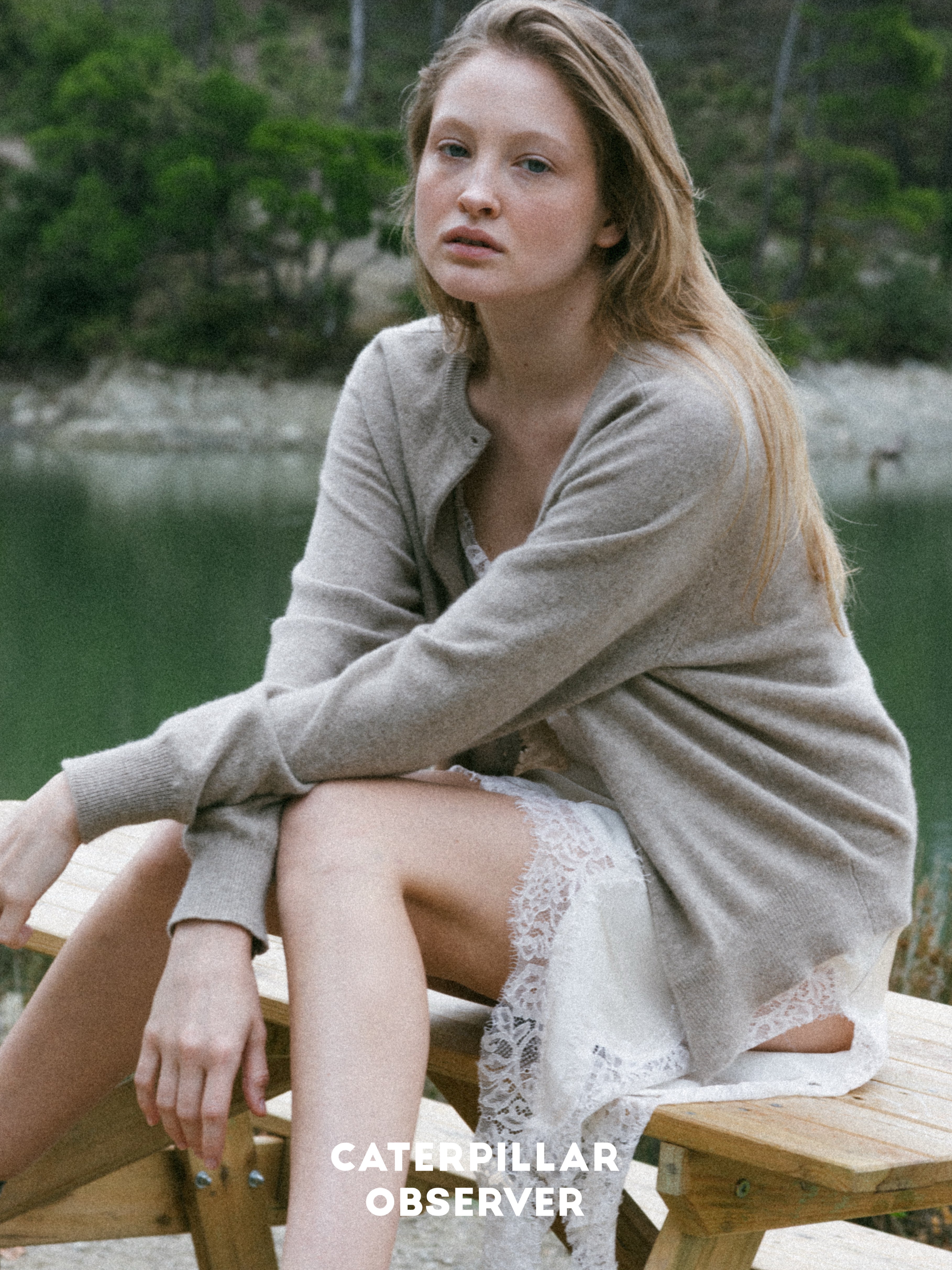 The Paris cardigan in Natural Beige
