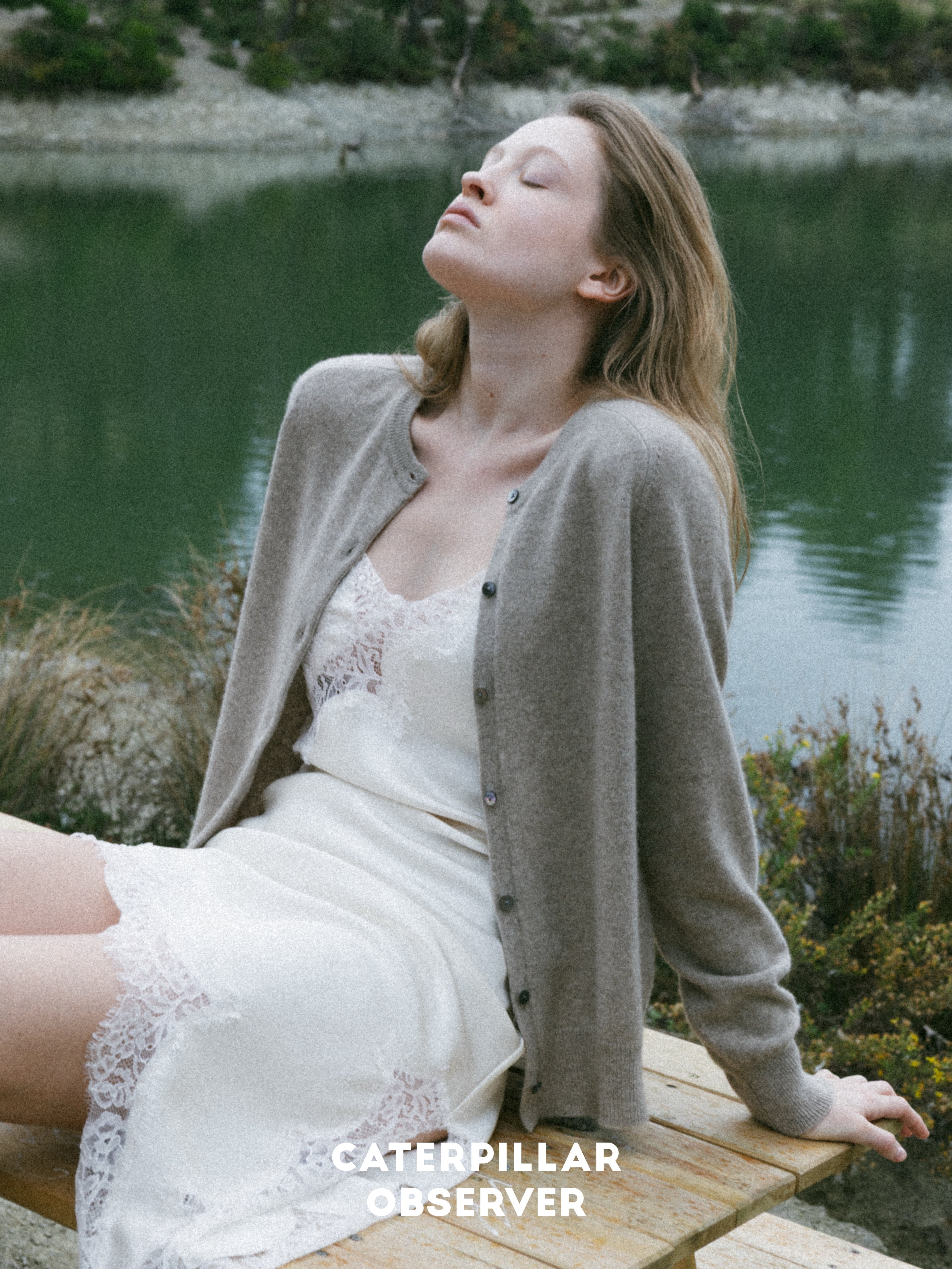 The Paris cardigan in Natural Beige
