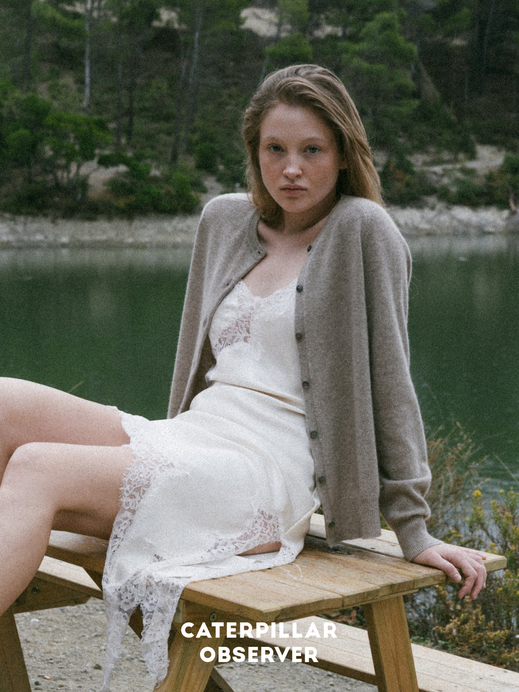 The Paris cardigan in Natural Beige