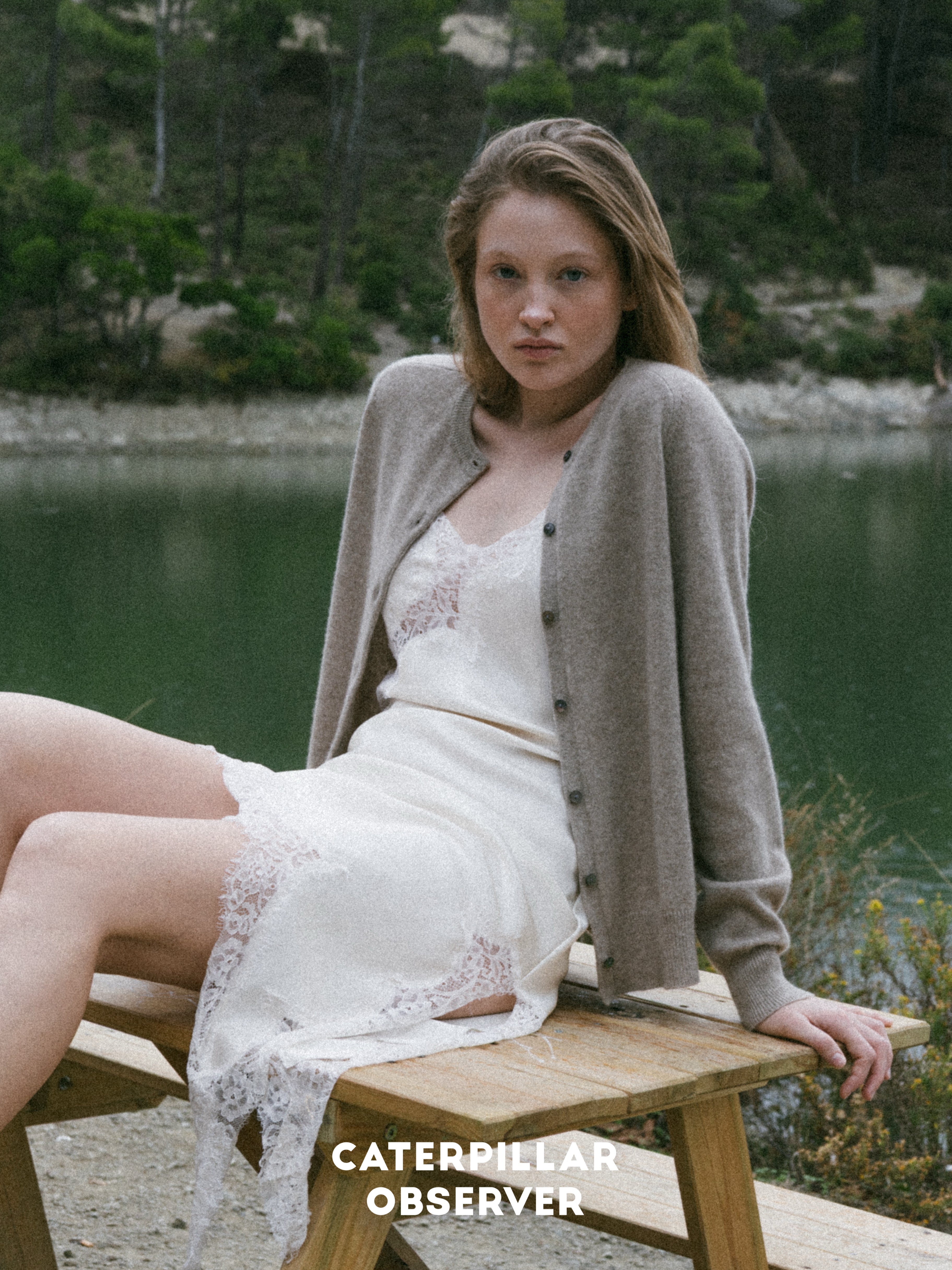 The Paris cardigan in Natural Beige