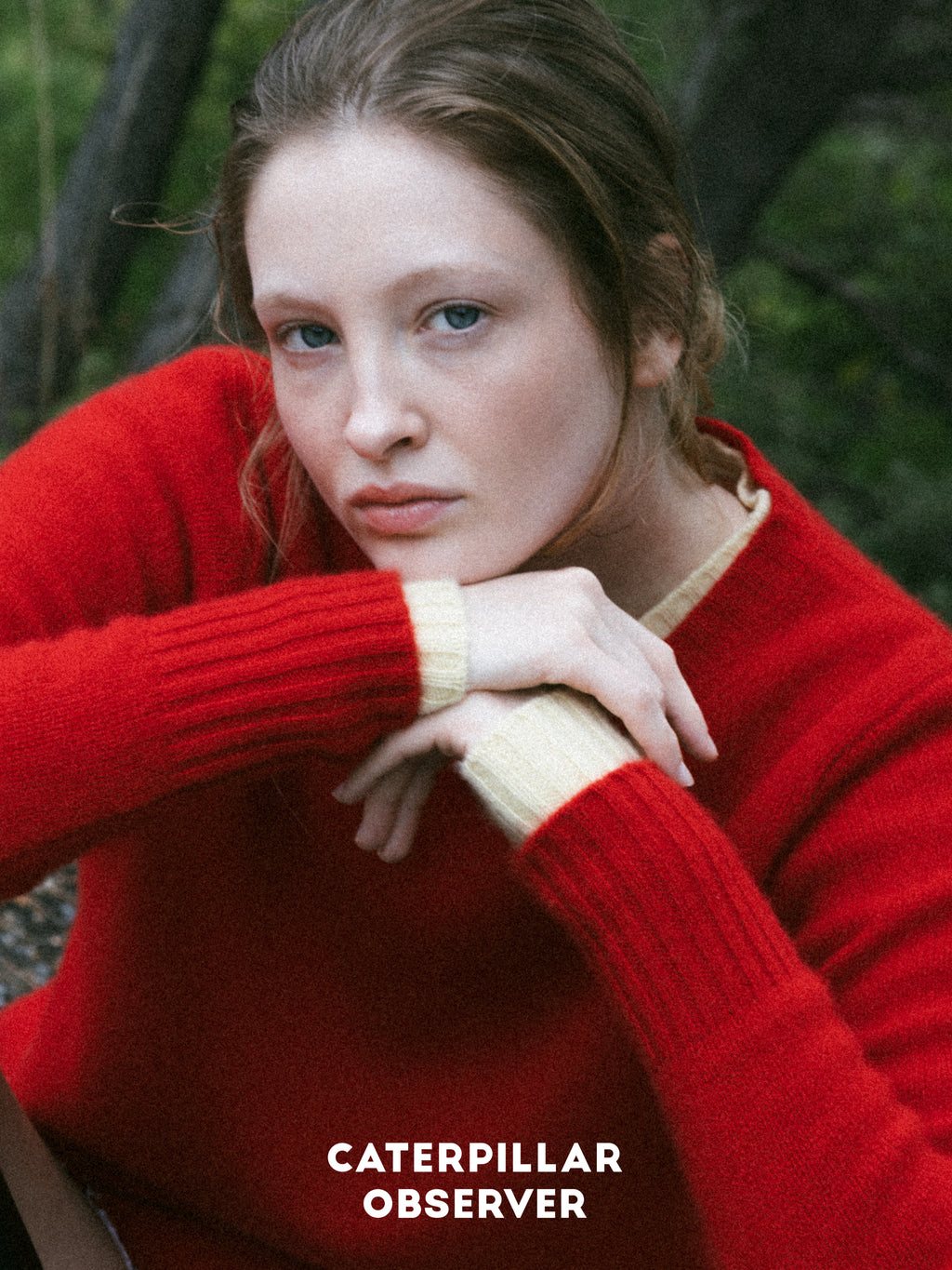 The Kalypso Sweater in Scarlet