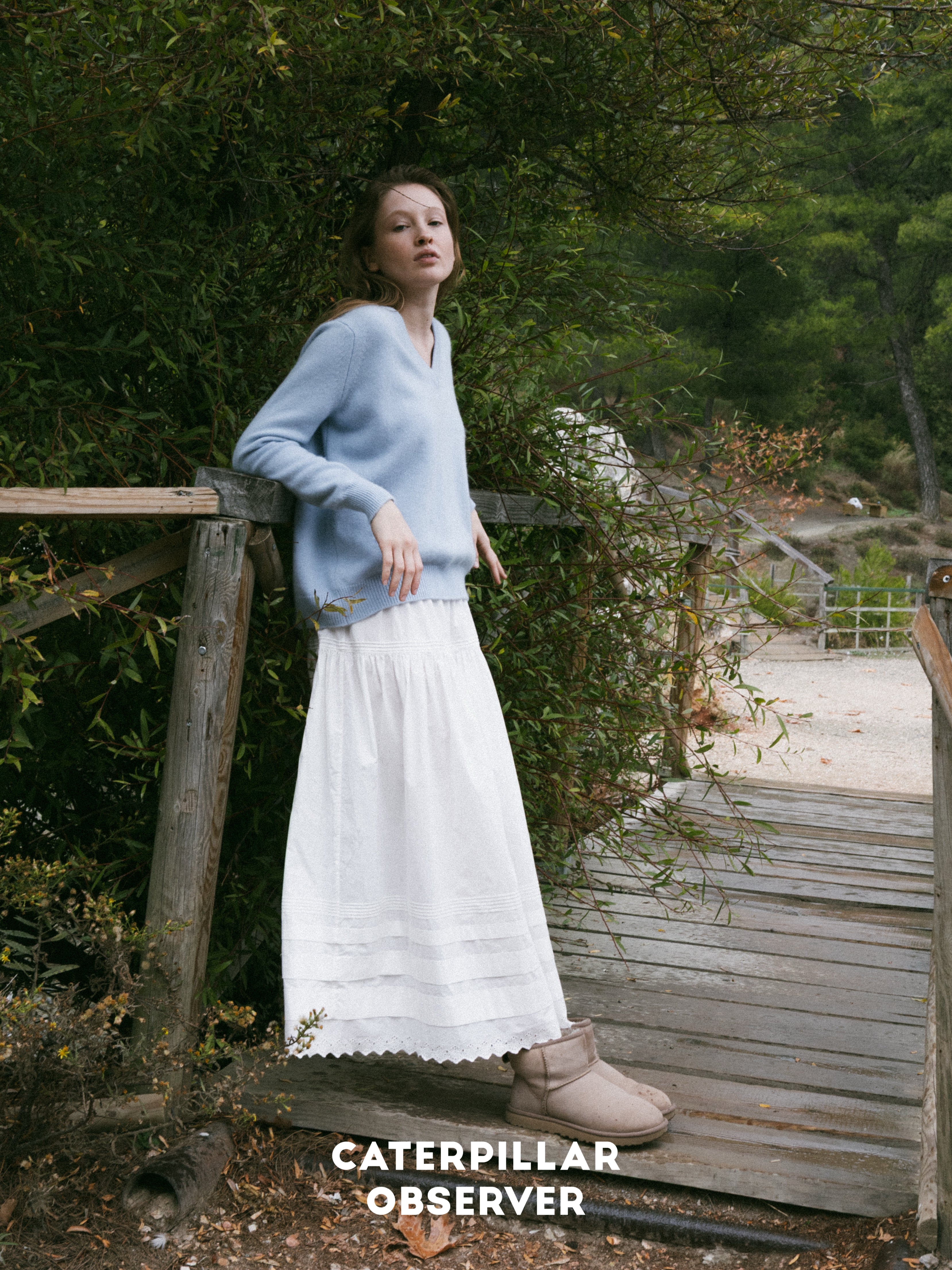 The Moka Sweater in Baby Blue