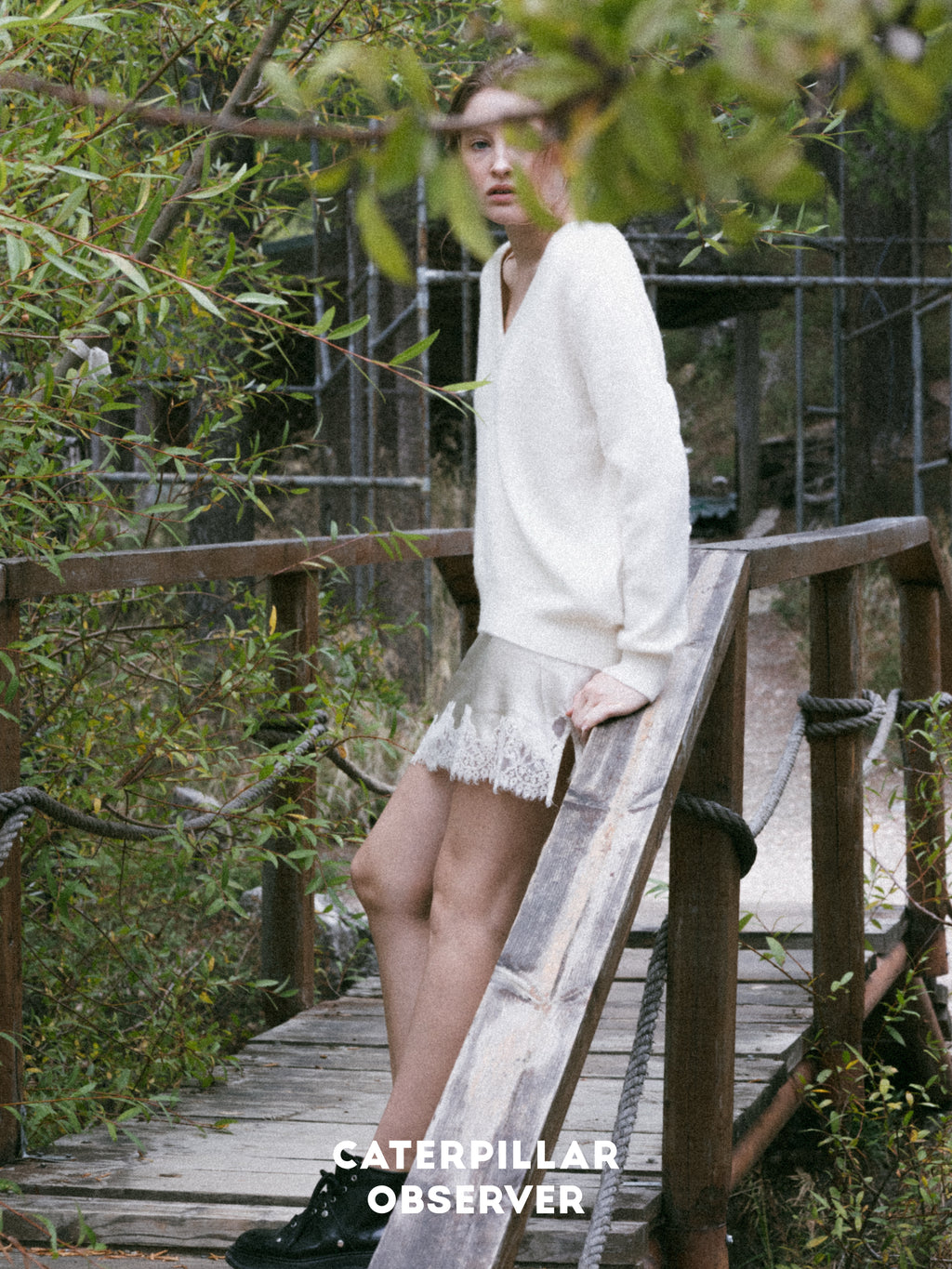 The Moka Sweater in Undyed White