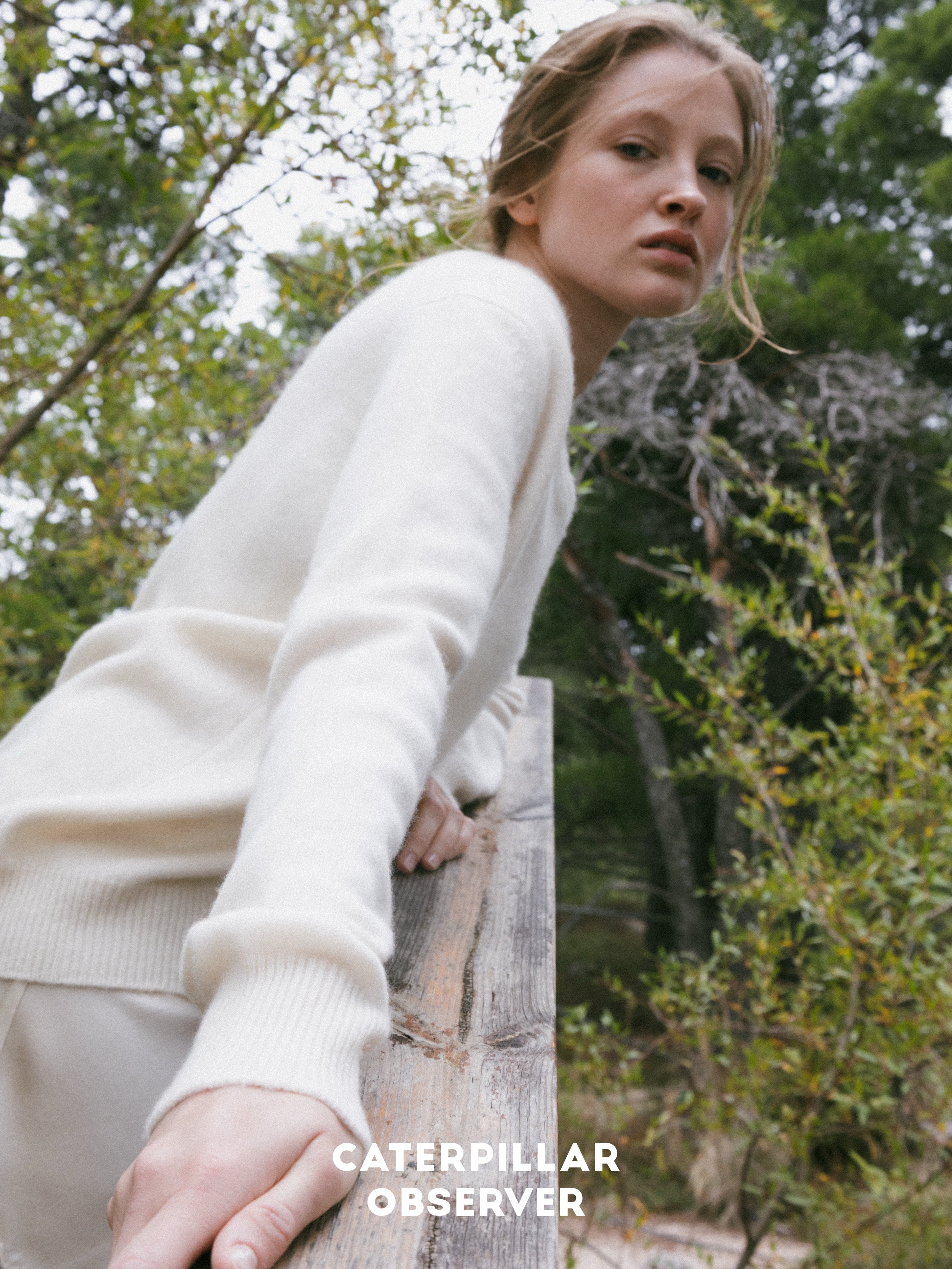 The Moka Sweater in Undyed White