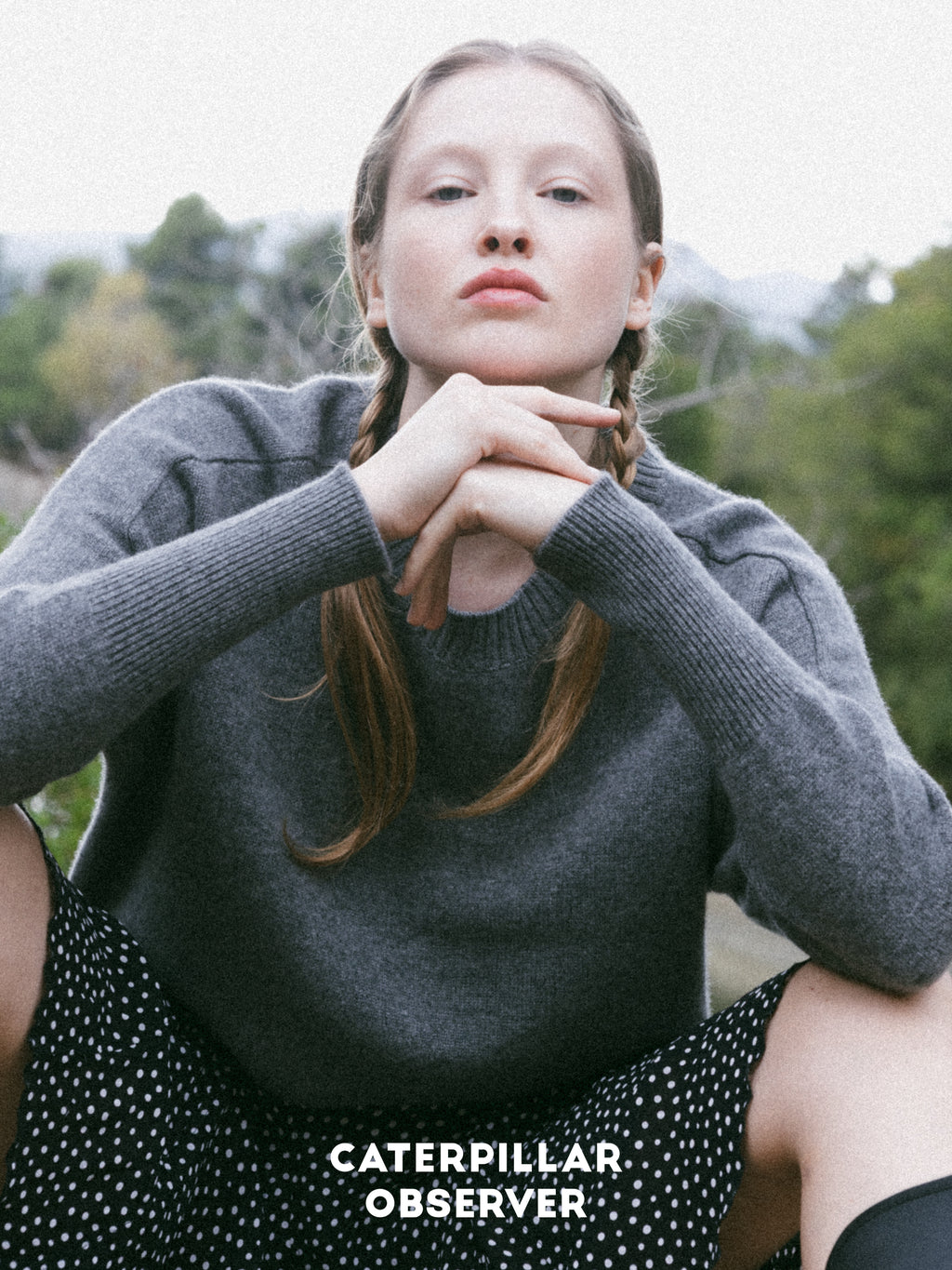 The Alexa Sweater in Charcoal