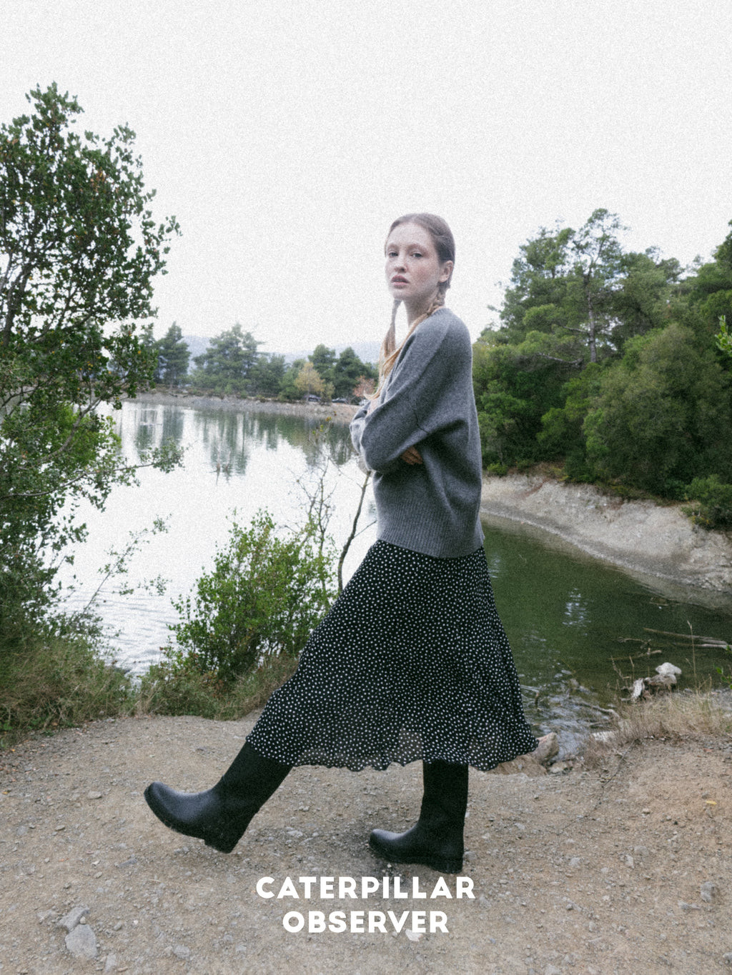 The Alexa Sweater in Charcoal