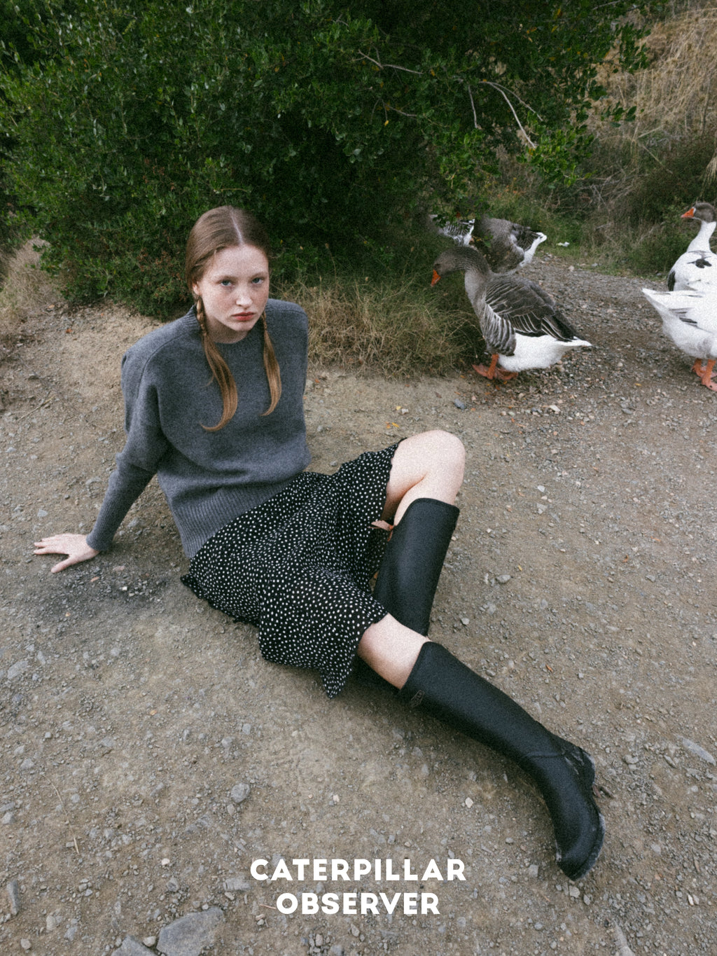 The Alexa Sweater in Charcoal