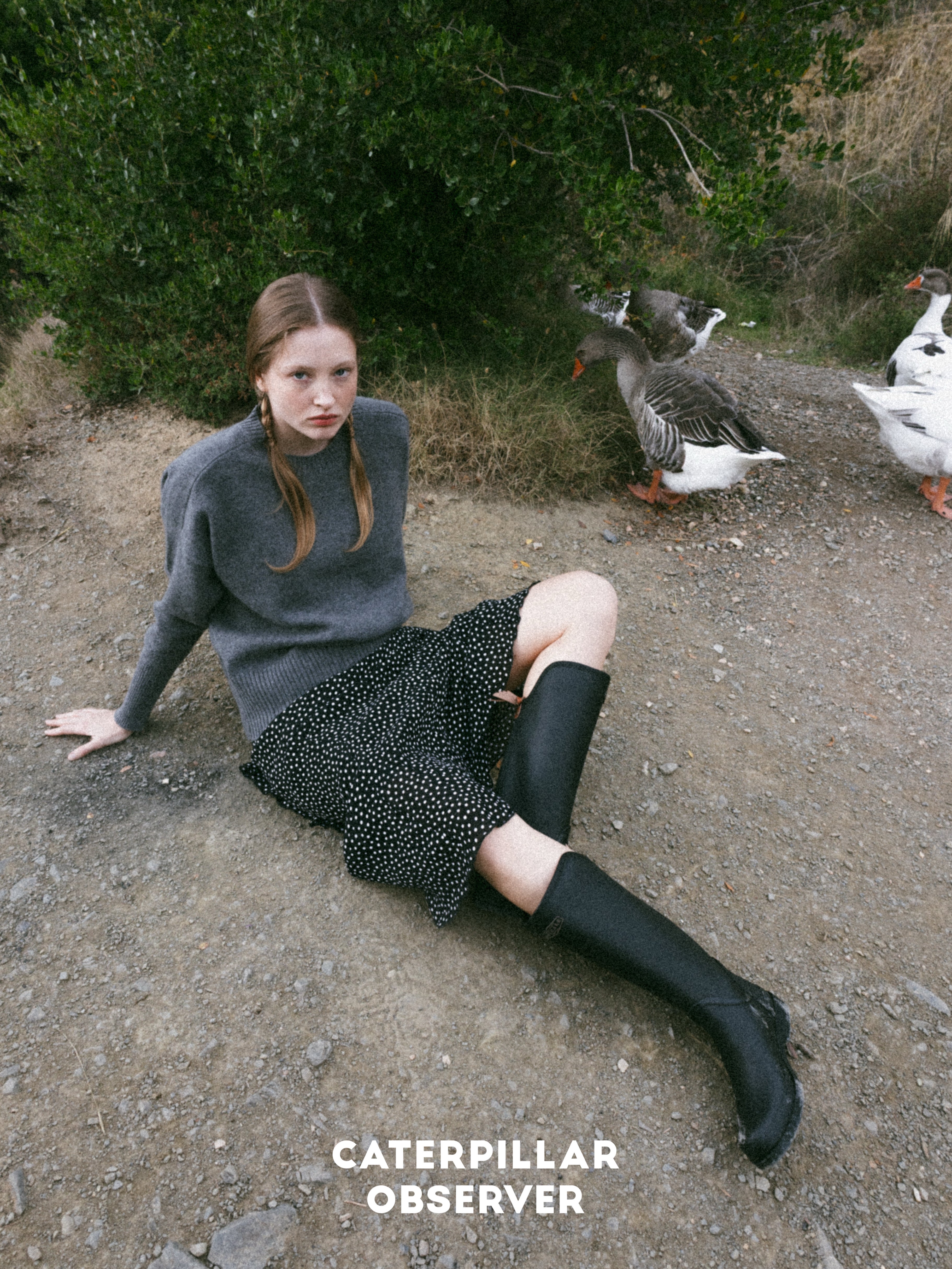 The Alexa Sweater in Charcoal