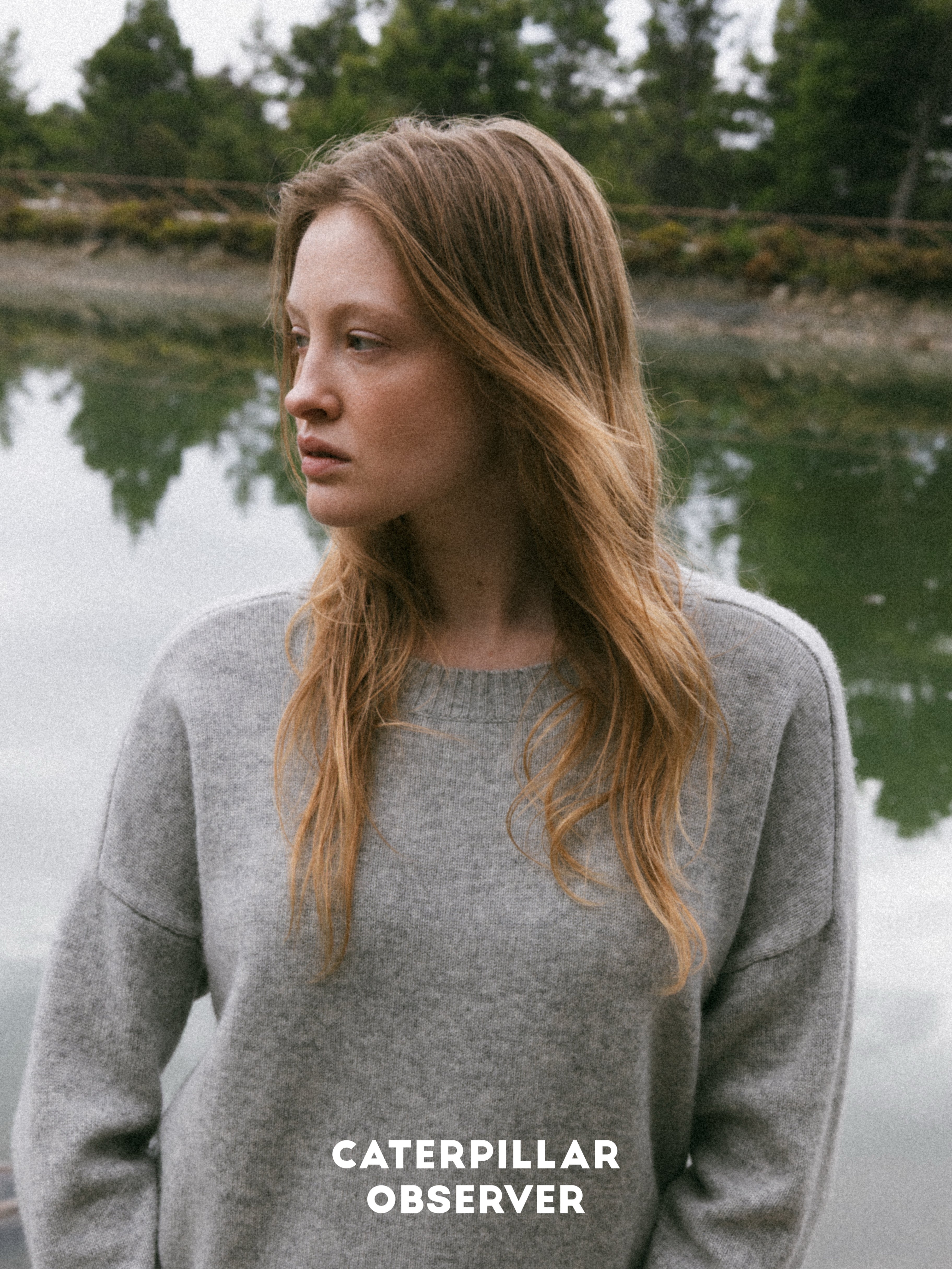The Alexa Sweater in Mist Grey