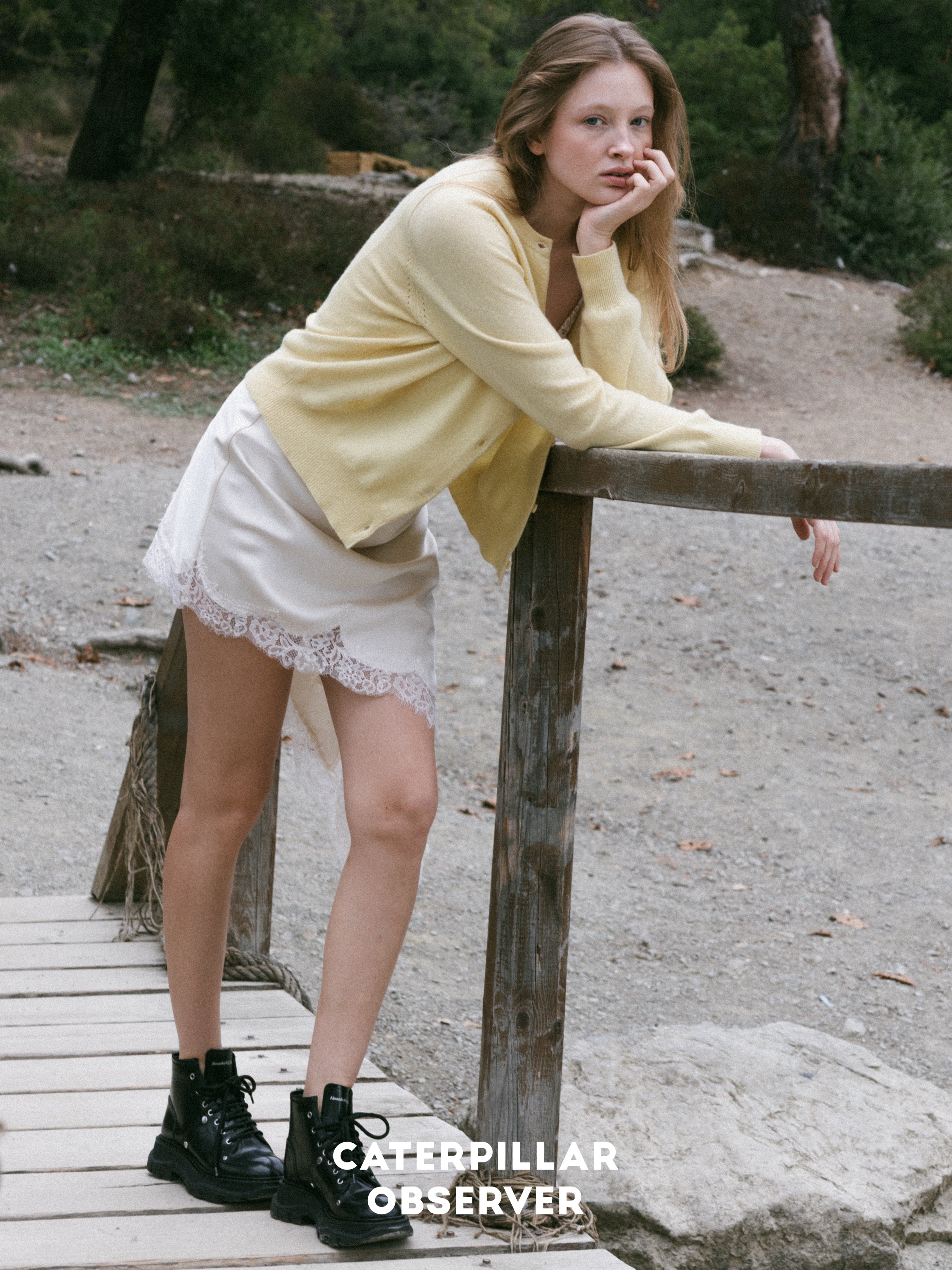 The Paris Cardigan in Plant-dyed Yellow