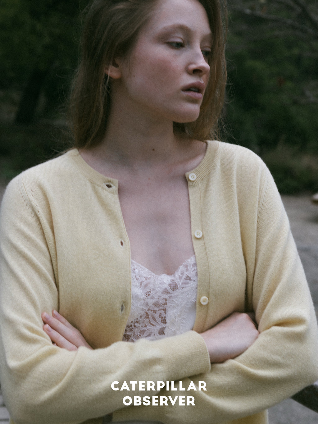 The Paris Cardigan in Plant-dyed Yellow