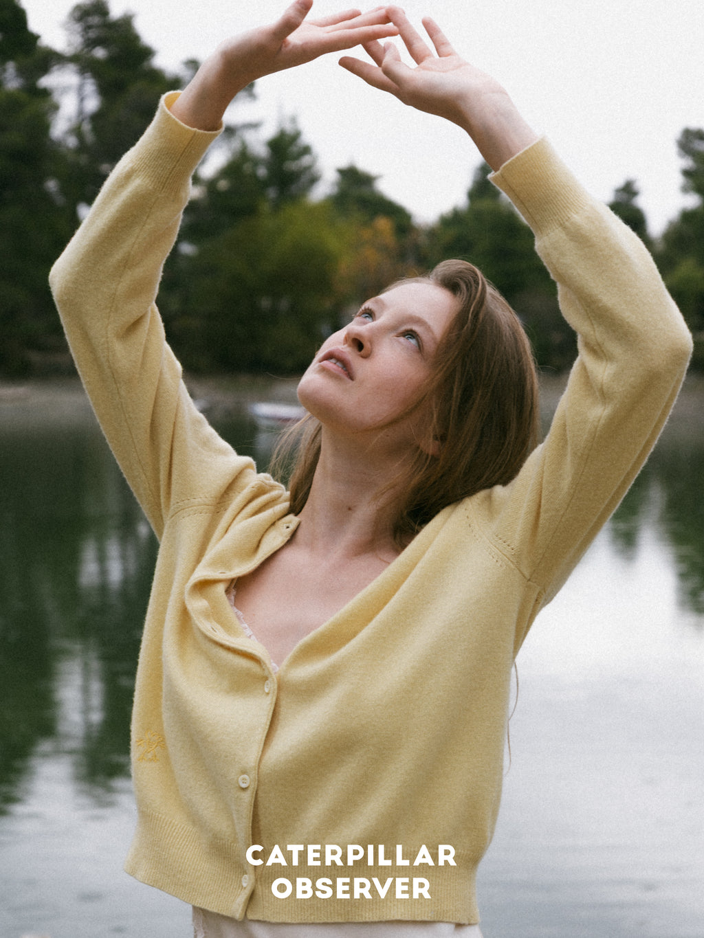 The Paris Cardigan in Plant-dyed Yellow