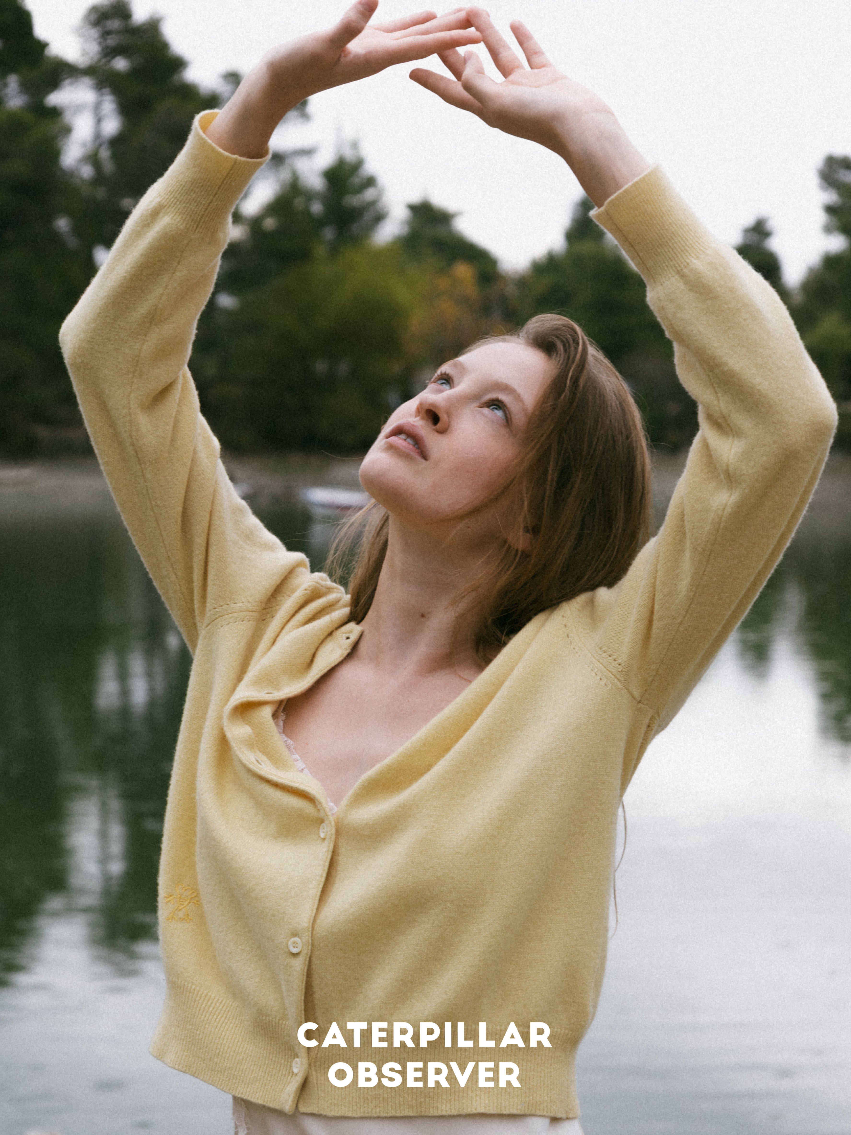 The Paris Cardigan in Plant-dyed Yellow