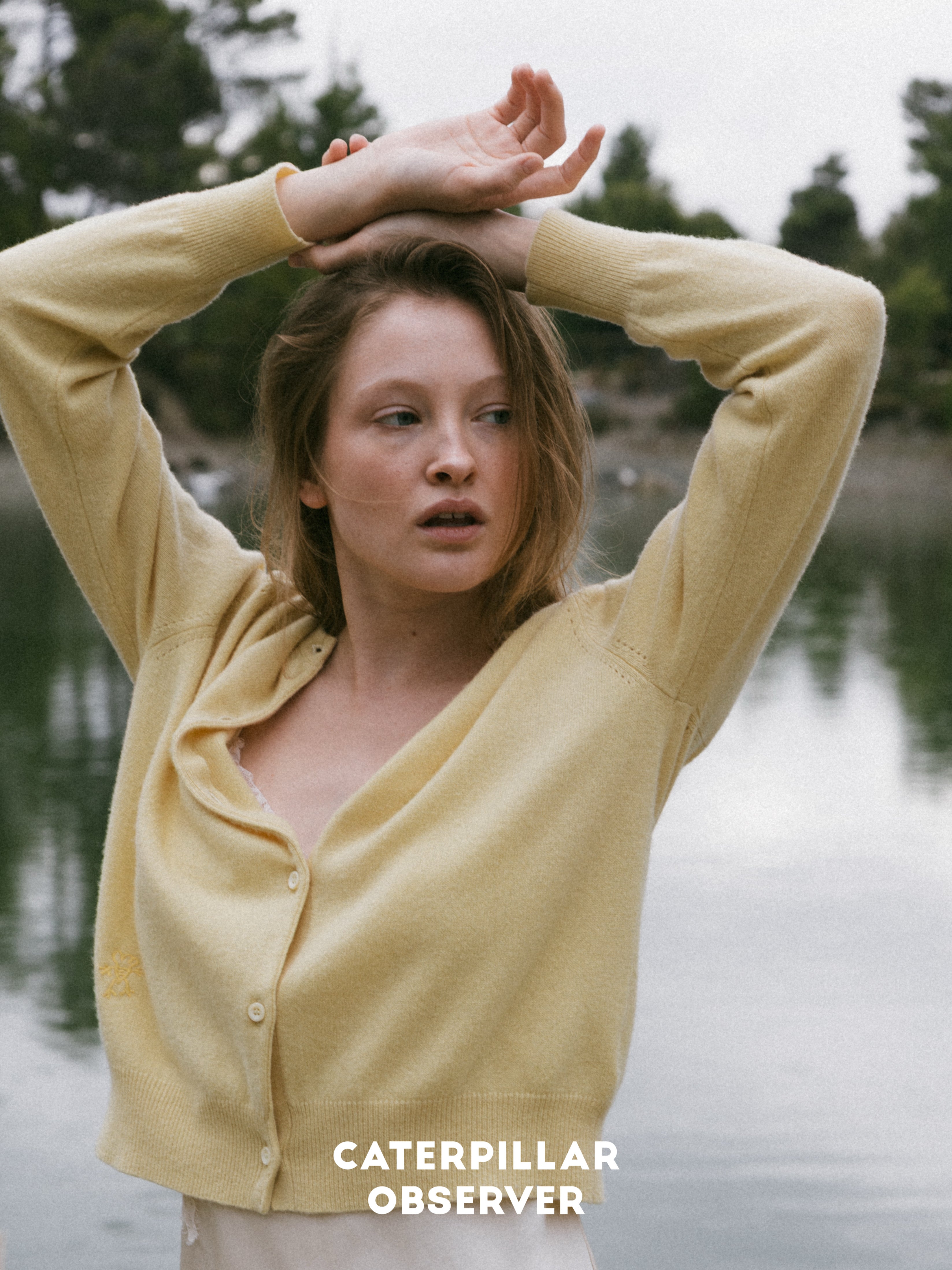 The Paris Cardigan in Plant-dyed Yellow