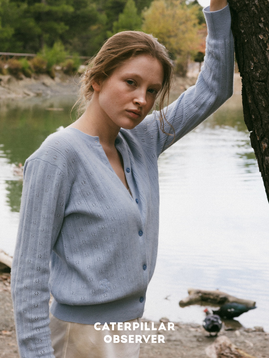The Lena Cardigan in Baby Blue
