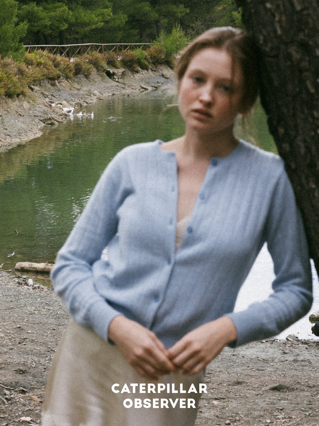 The Lena Cardigan in Baby Blue