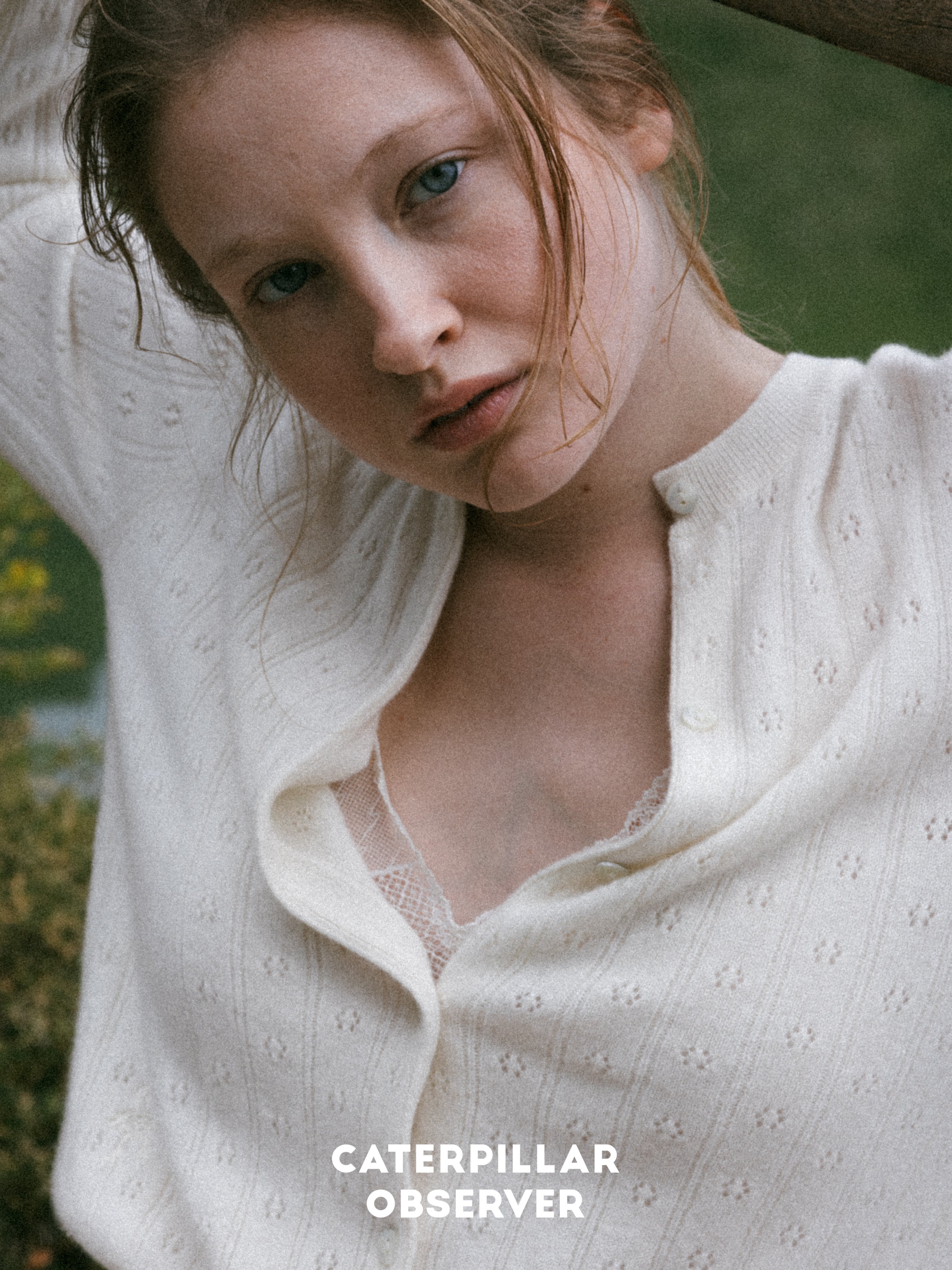 The Lena Cardigan in Undyed White